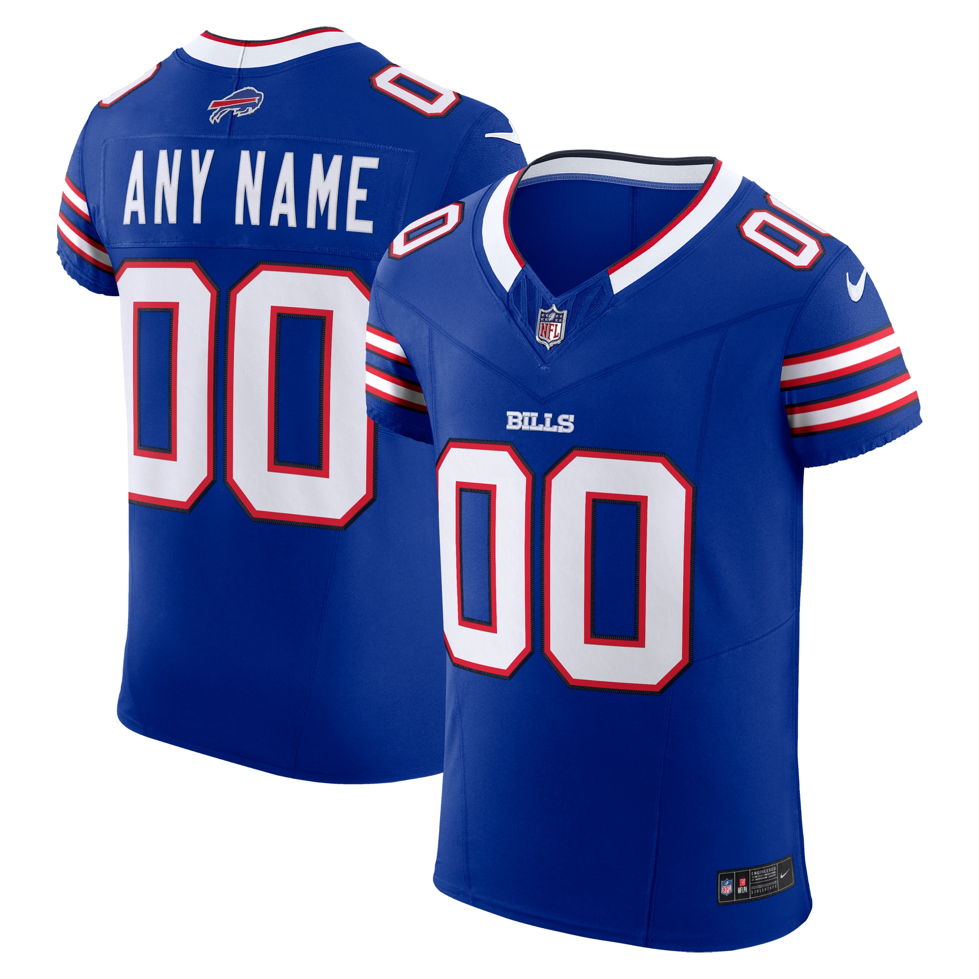 Men's Buffalo Bills Royal Vapor F.u.s.e. Elite Custom Jersey Js6651