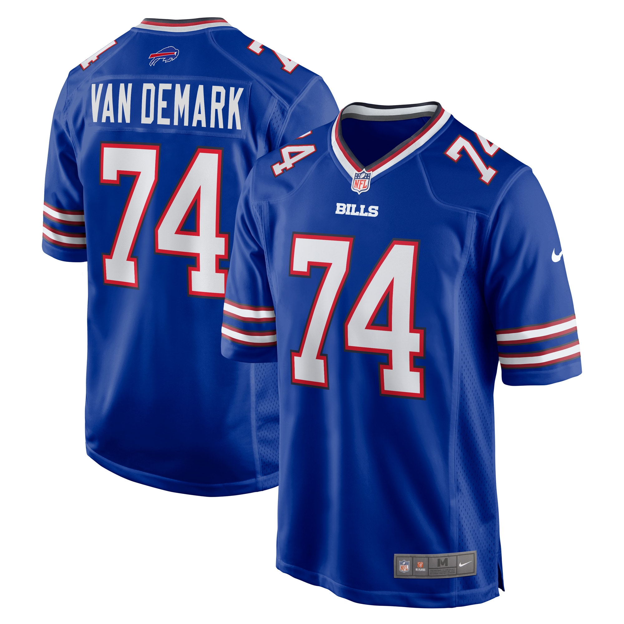 Men's Buffalo Bills Ryan Van Demark Royal Game Player Jersey Js9017