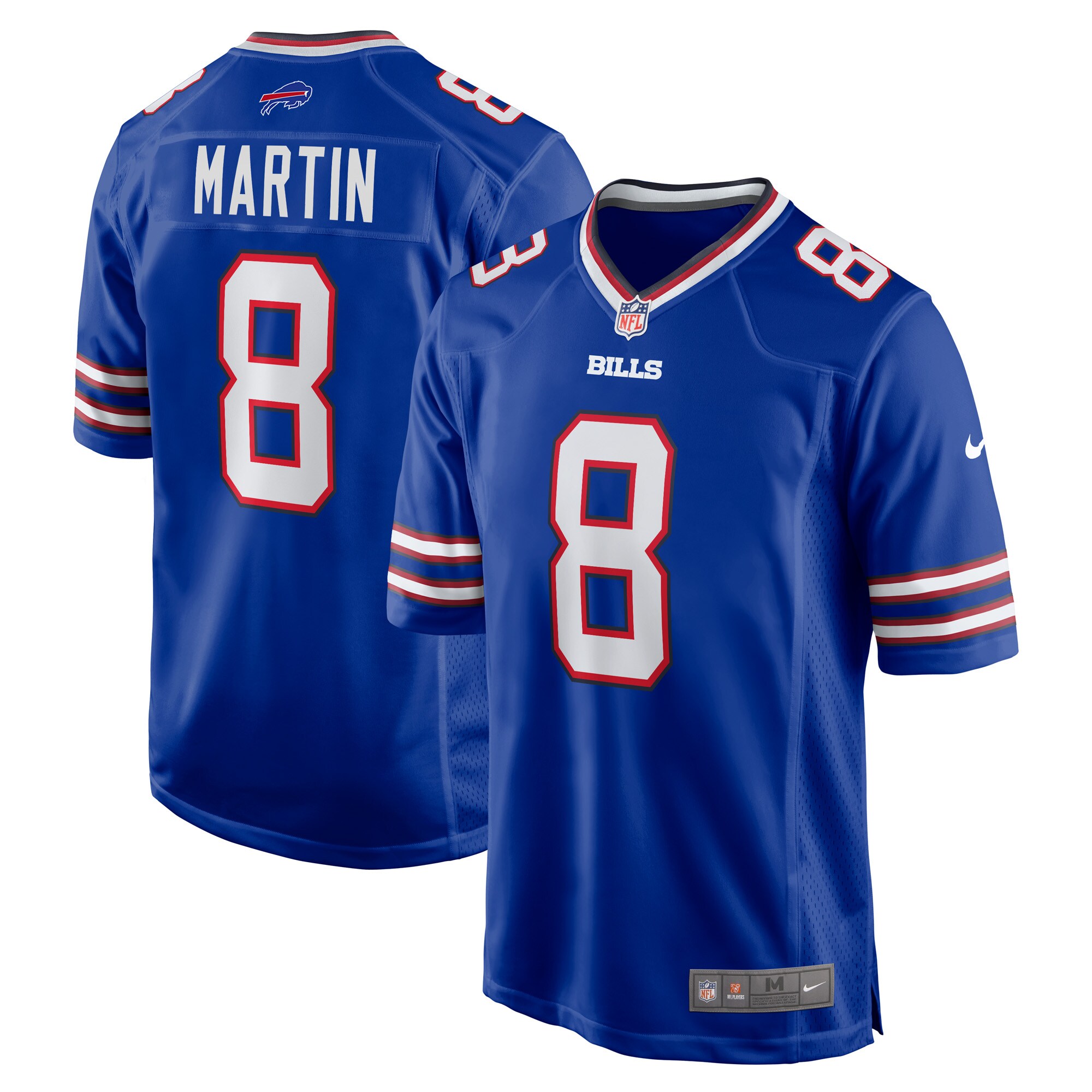 Men's Buffalo Bills Sam Martin Royal Game Player Jersey Js6180