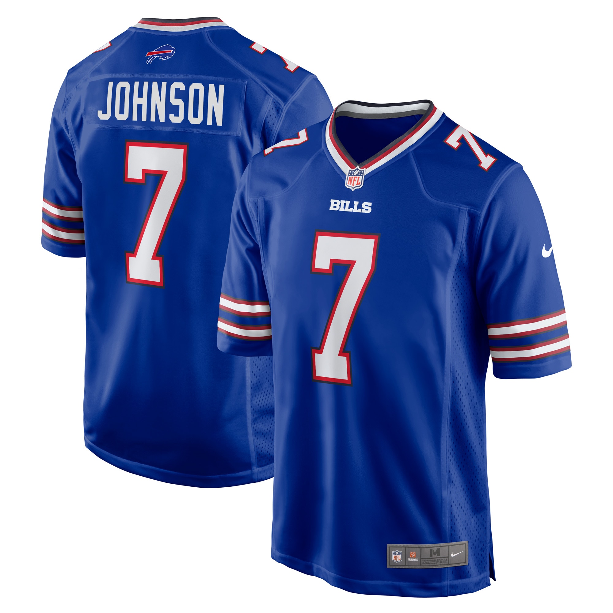 Men's Buffalo Bills Taron Johnson Royal Game Jersey Js4416