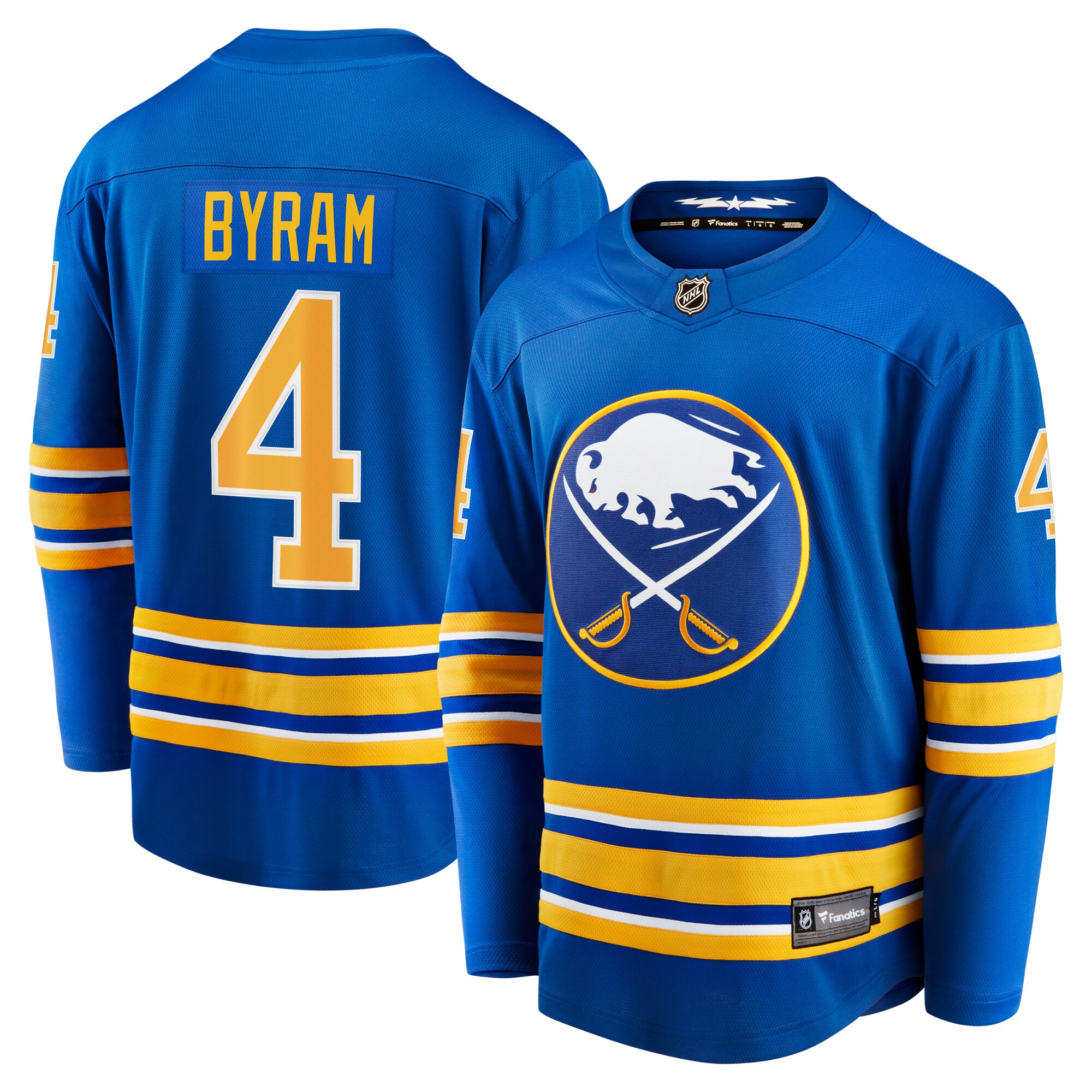Men's Buffalo Sabres Bowen Byram Royal Home Breakaway Jersey