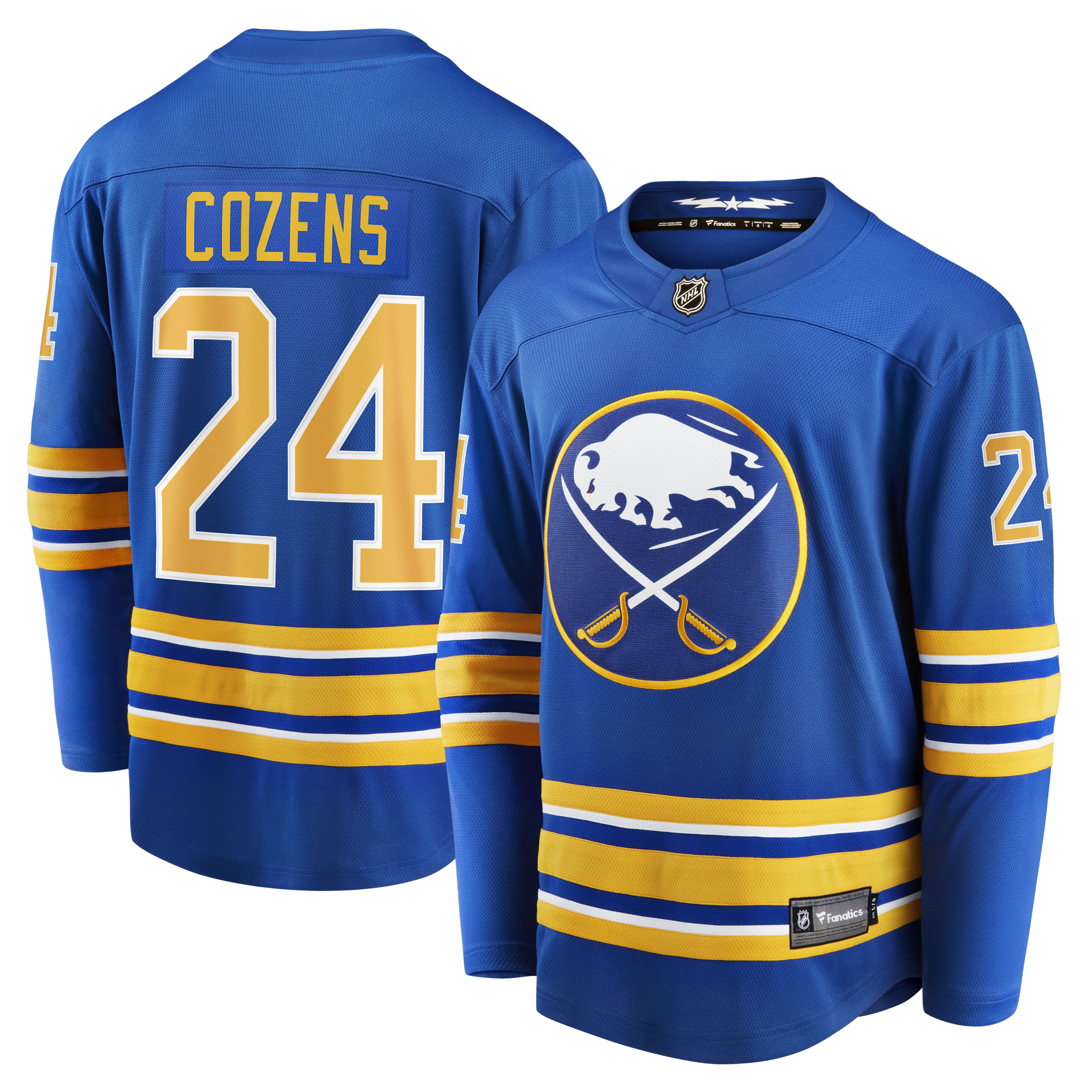 Men's Buffalo Sabres Dylan Cozens Royal Home Breakaway Player Jersey