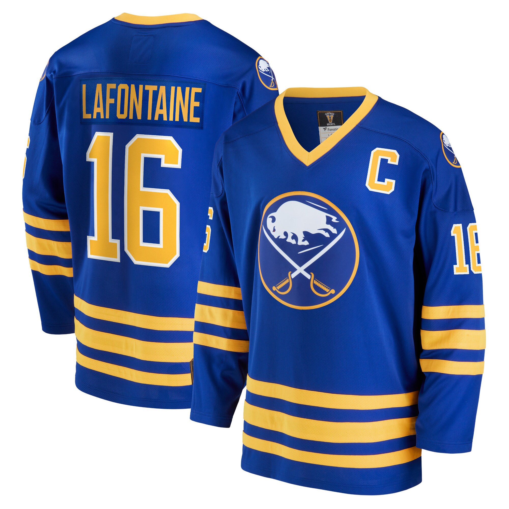Men's Buffalo Sabres Pat Lafontaine Royal Breakaway Retired Player Jersey