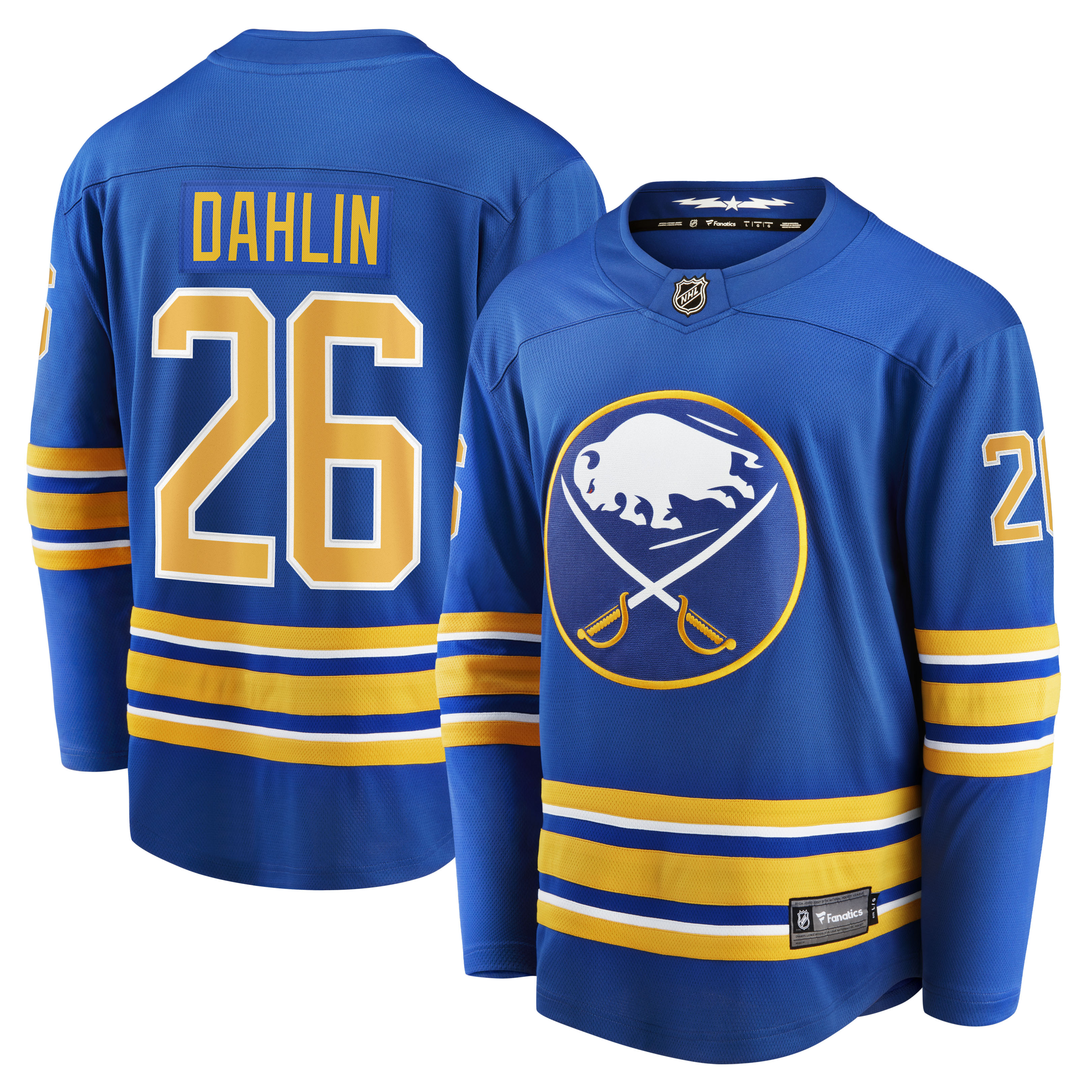 Men's Buffalo Sabres Rasmus Dahlin Royal Home Breakaway Jersey