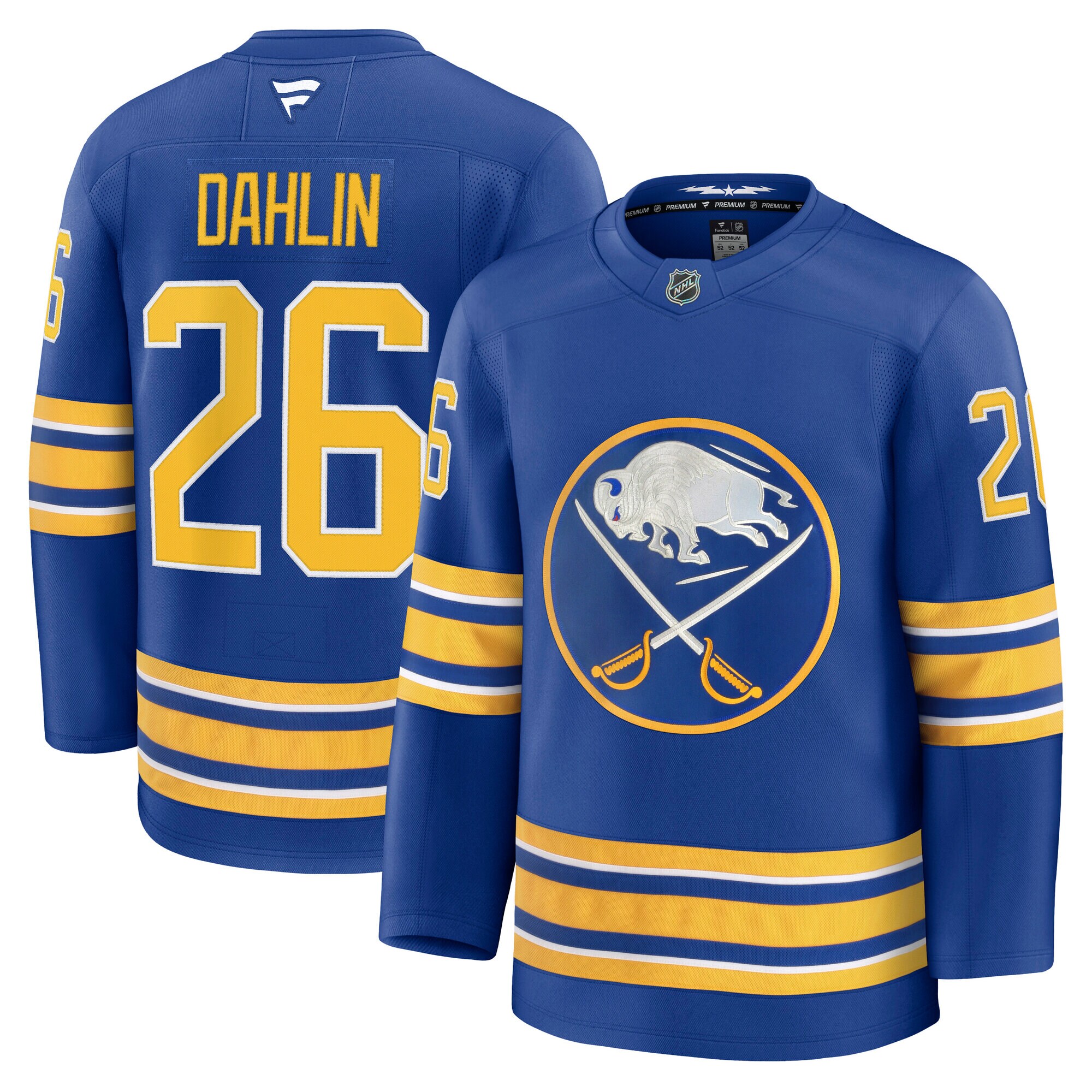 Men's Buffalo Sabres Rasmus Dahlin Royal Home Premium Jersey