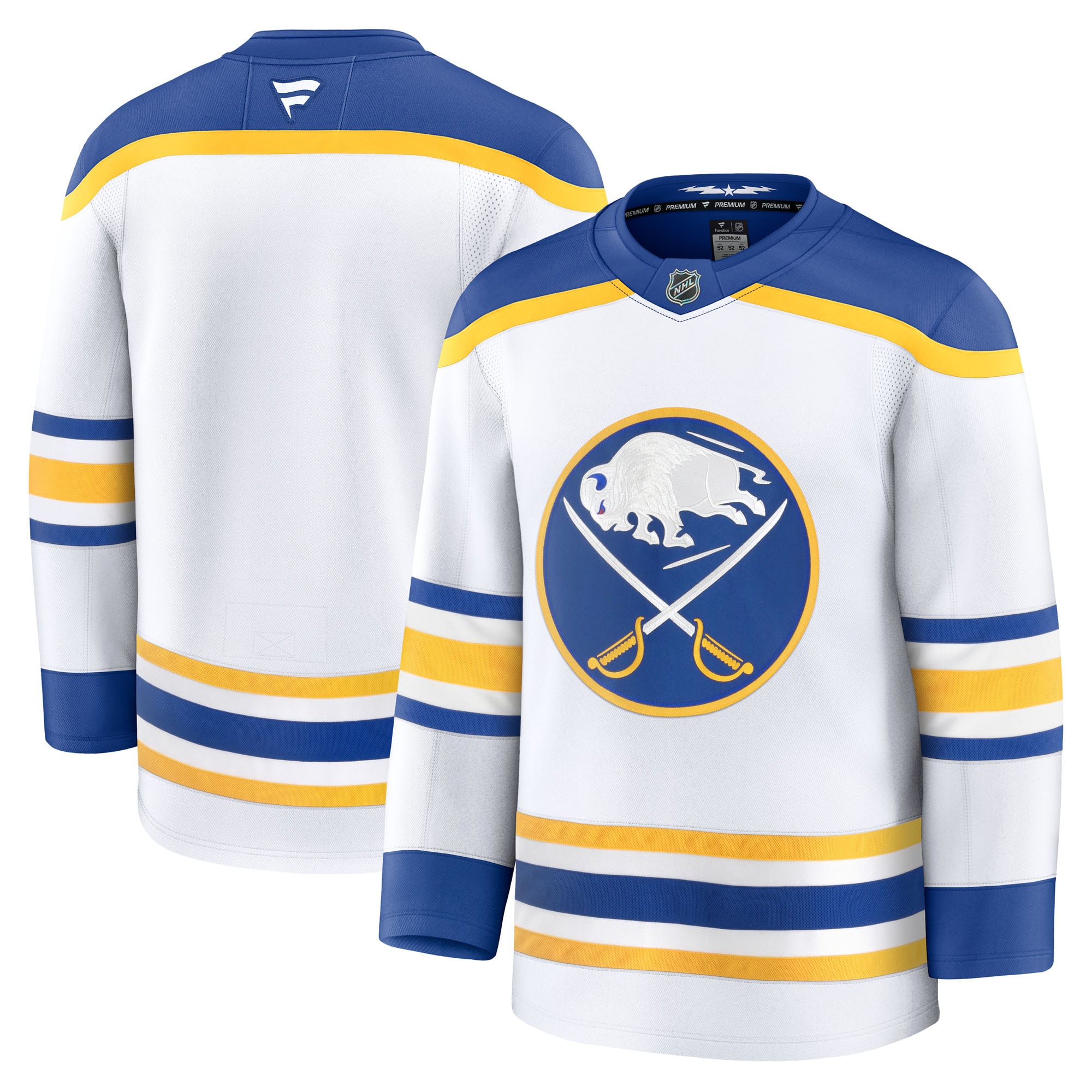 Men's Buffalo Sabres White Away Premium Jersey