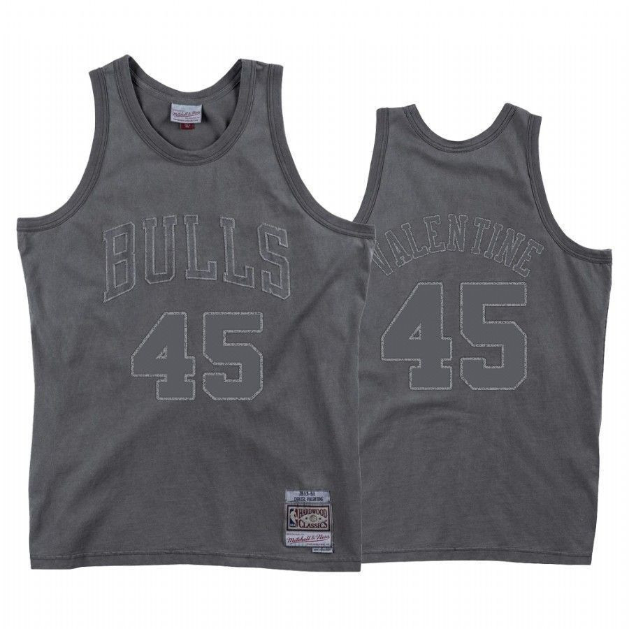 Men's Bulls Denzel Valentine 45 Washed Out Jersey
