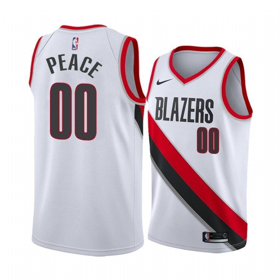 Men's Carmelo Anthony Peace Blazers Association Jersey