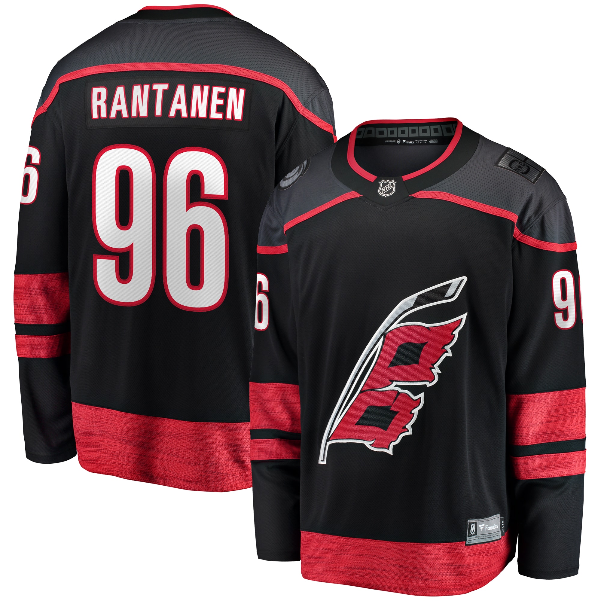 Men's Carolina Hurricanes Mikko Rantanen Black Home Breakaway Jersey