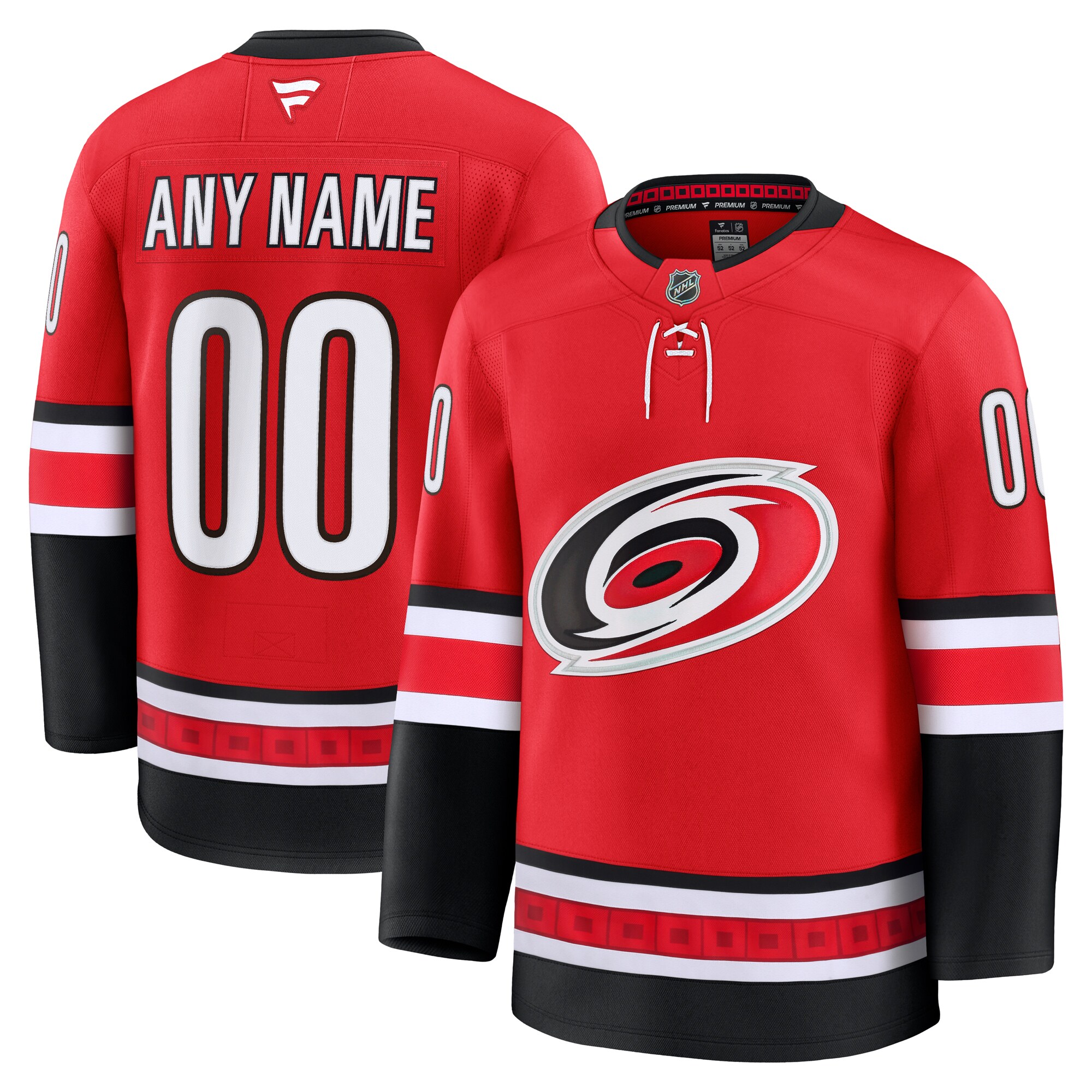 Men's Carolina Hurricanes Red Alternate Premium Custom Jersey
