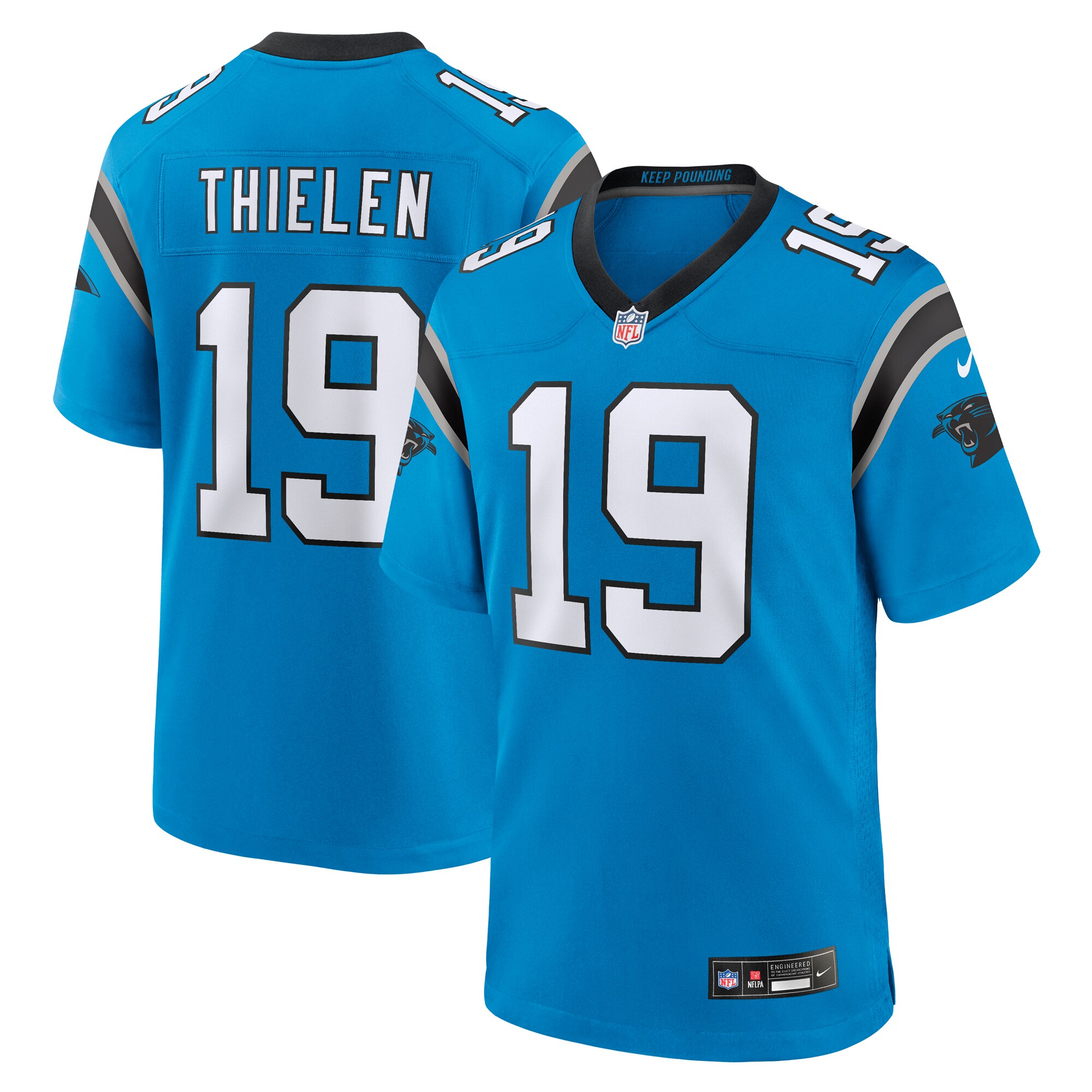 Men's Carolina Panthers Adam Thielen Blue Alternate Game Jersey Js3838