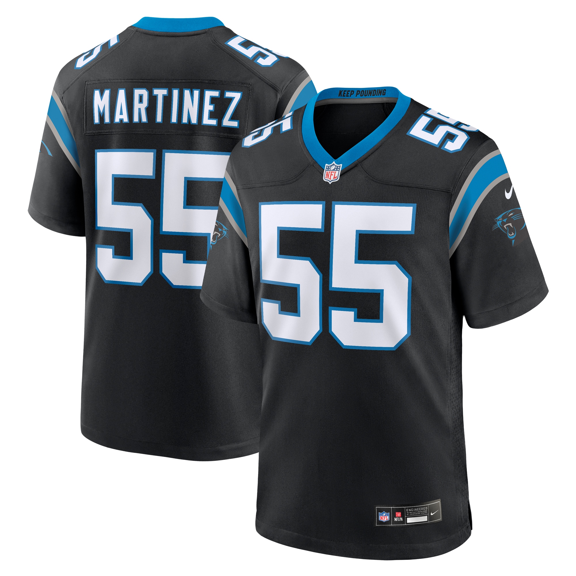 Men's Carolina Panthers Blake Martinez Black Game Jersey Js3397