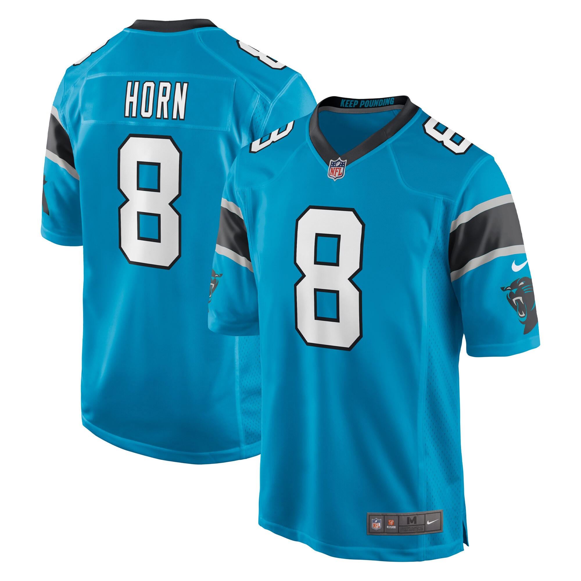 Men's Carolina Panthers Jaycee Horn Blue Game Jersey Js1590