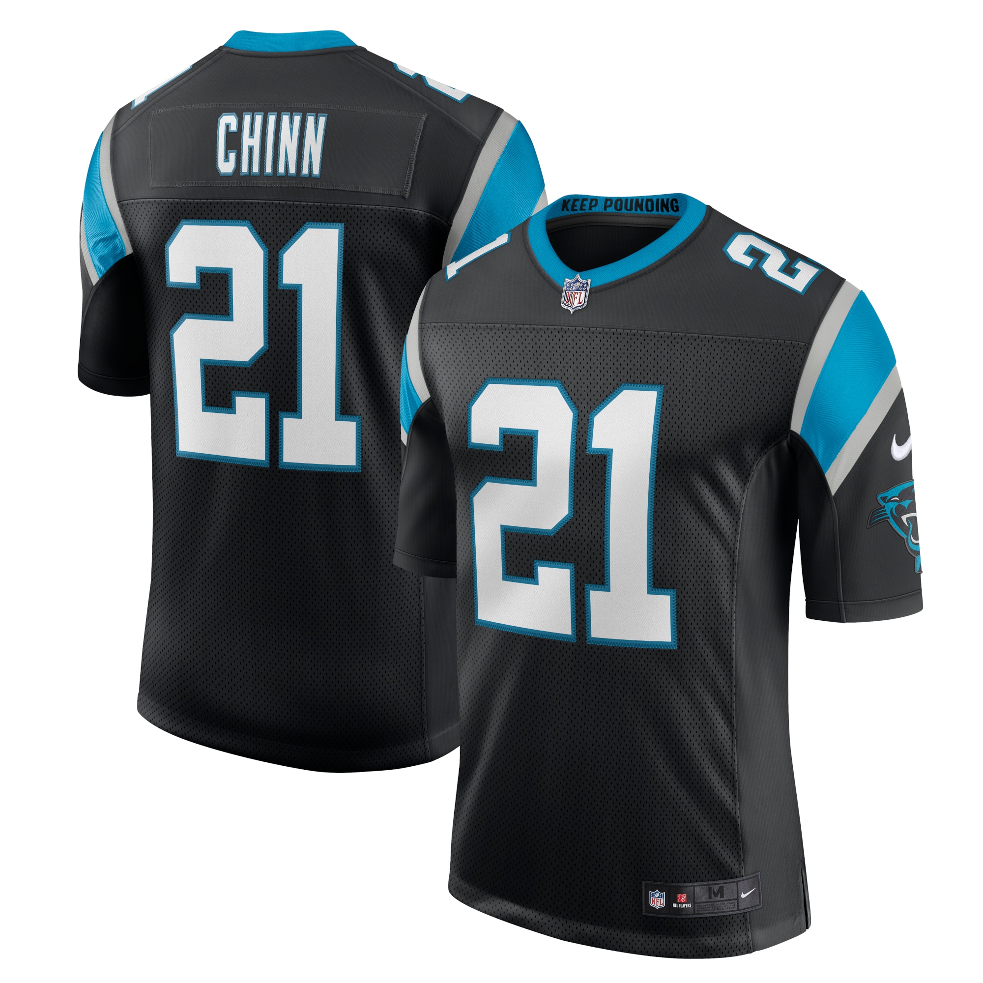 Men's Carolina Panthers Jeremy Chinn Black Vapor Limited Jersey Js7829