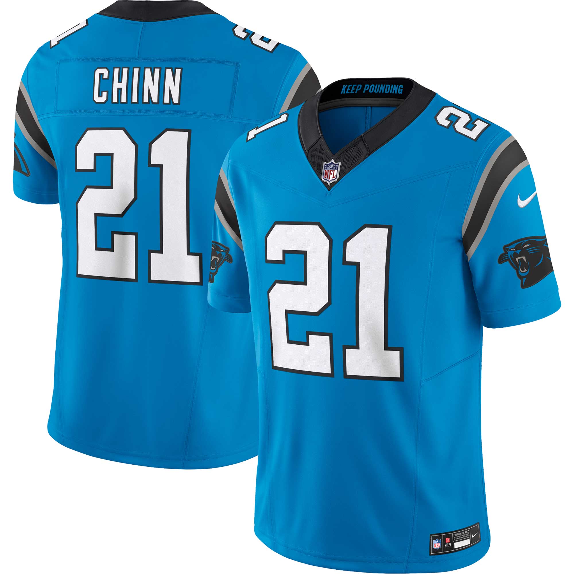 Men's Carolina Panthers Jeremy Chinn Blue Vapor F.u.s.e. Limited Jersey Js2388