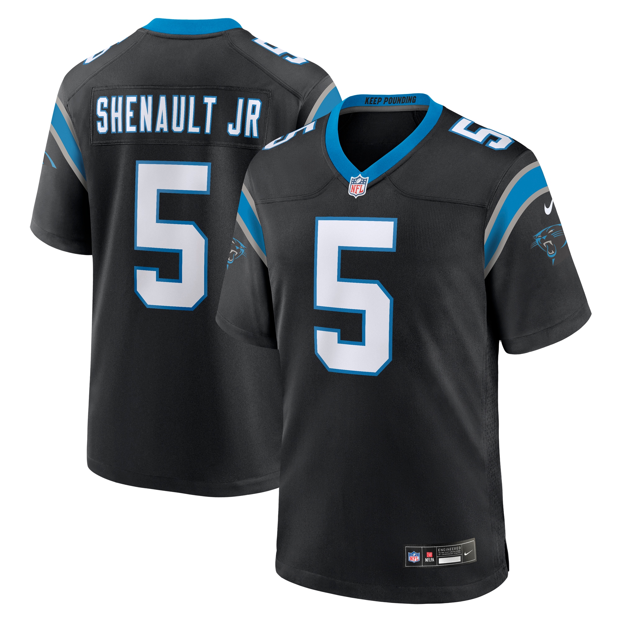 Men's Carolina Panthers Laviska Shenault Jr. Black Team Game Jersey Js4285