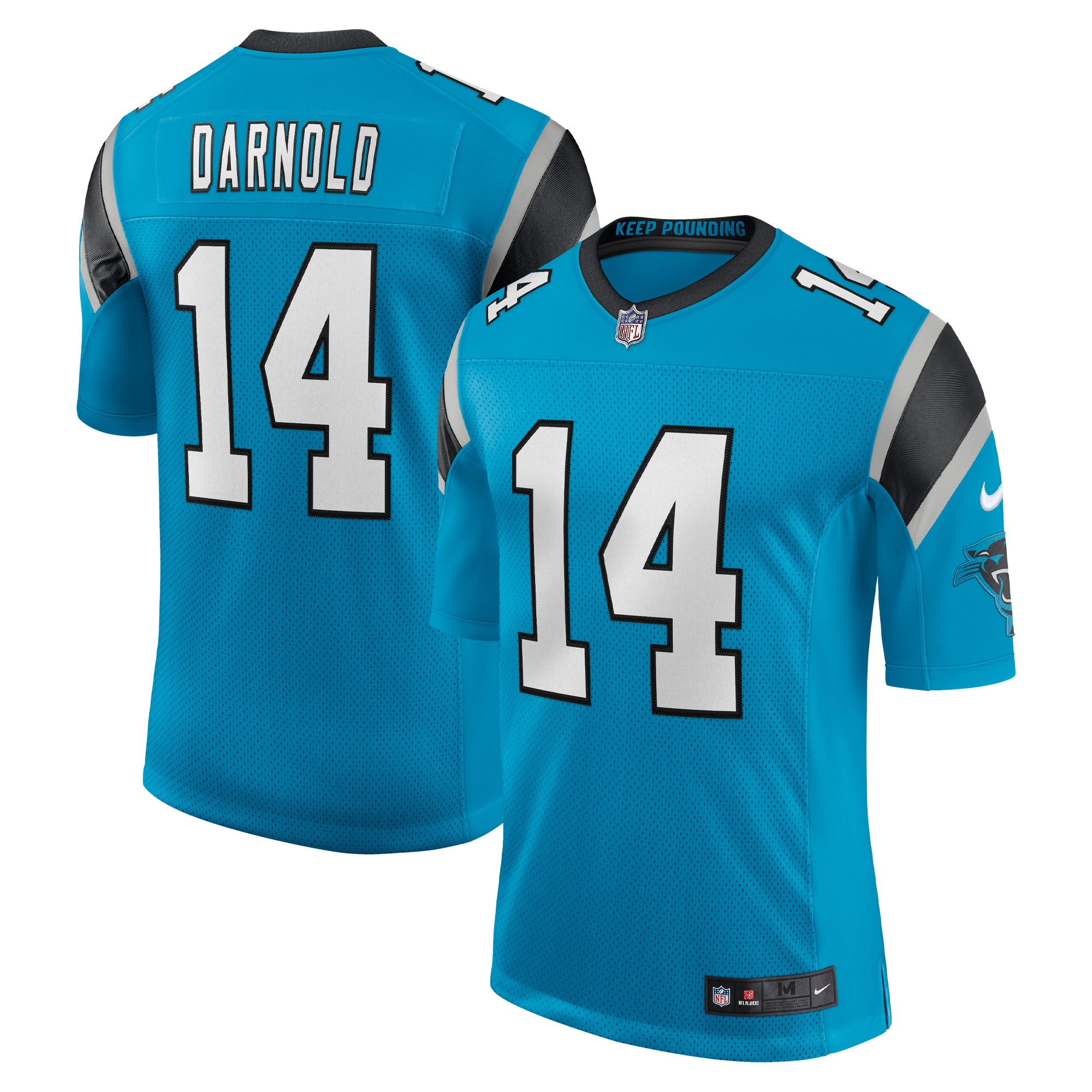 Men's Carolina Panthers Sam Darnold Blue Vapor Limited Jersey Js2723