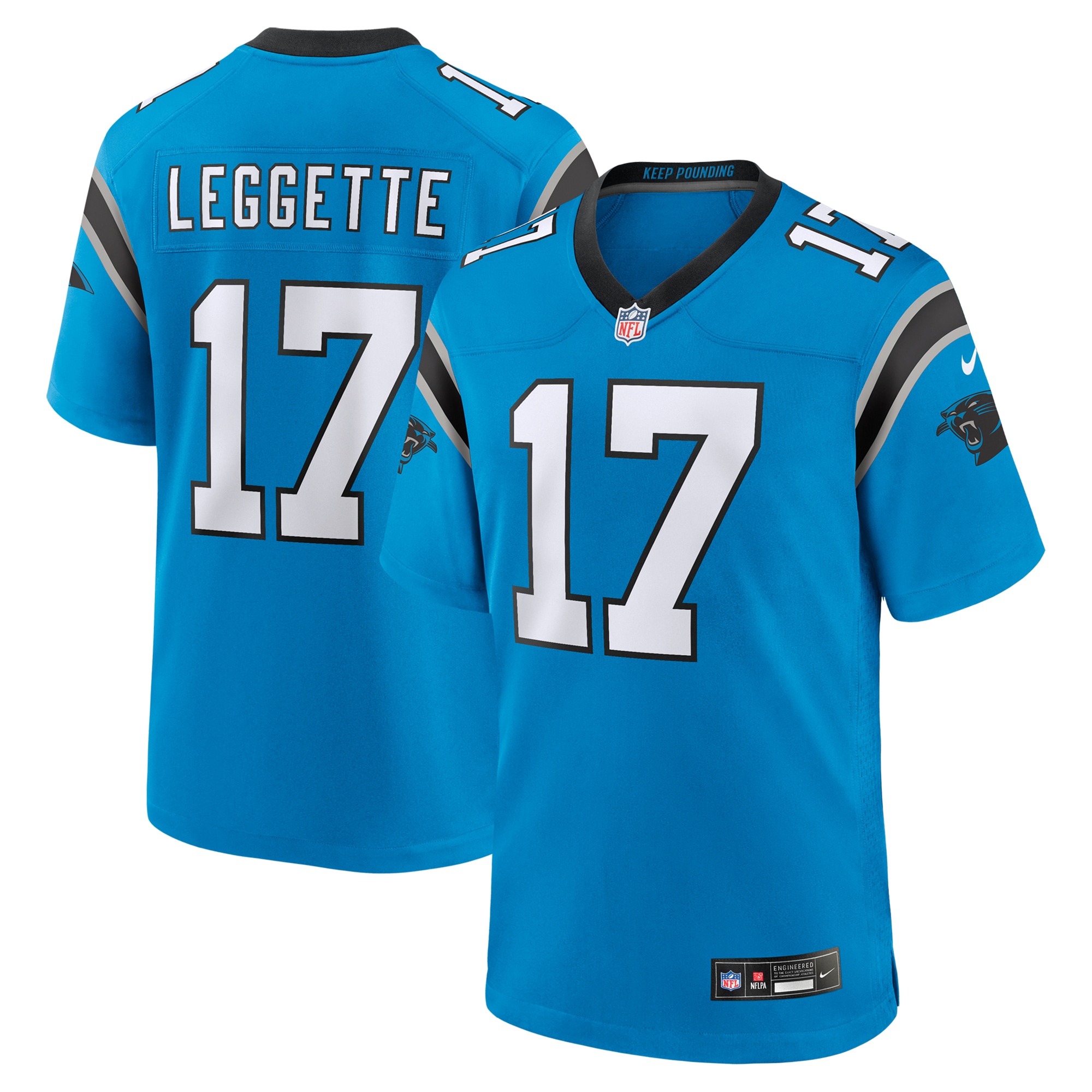 Men's Carolina Panthers Xavier Legette Blue Alternate Game Jersey Js2665