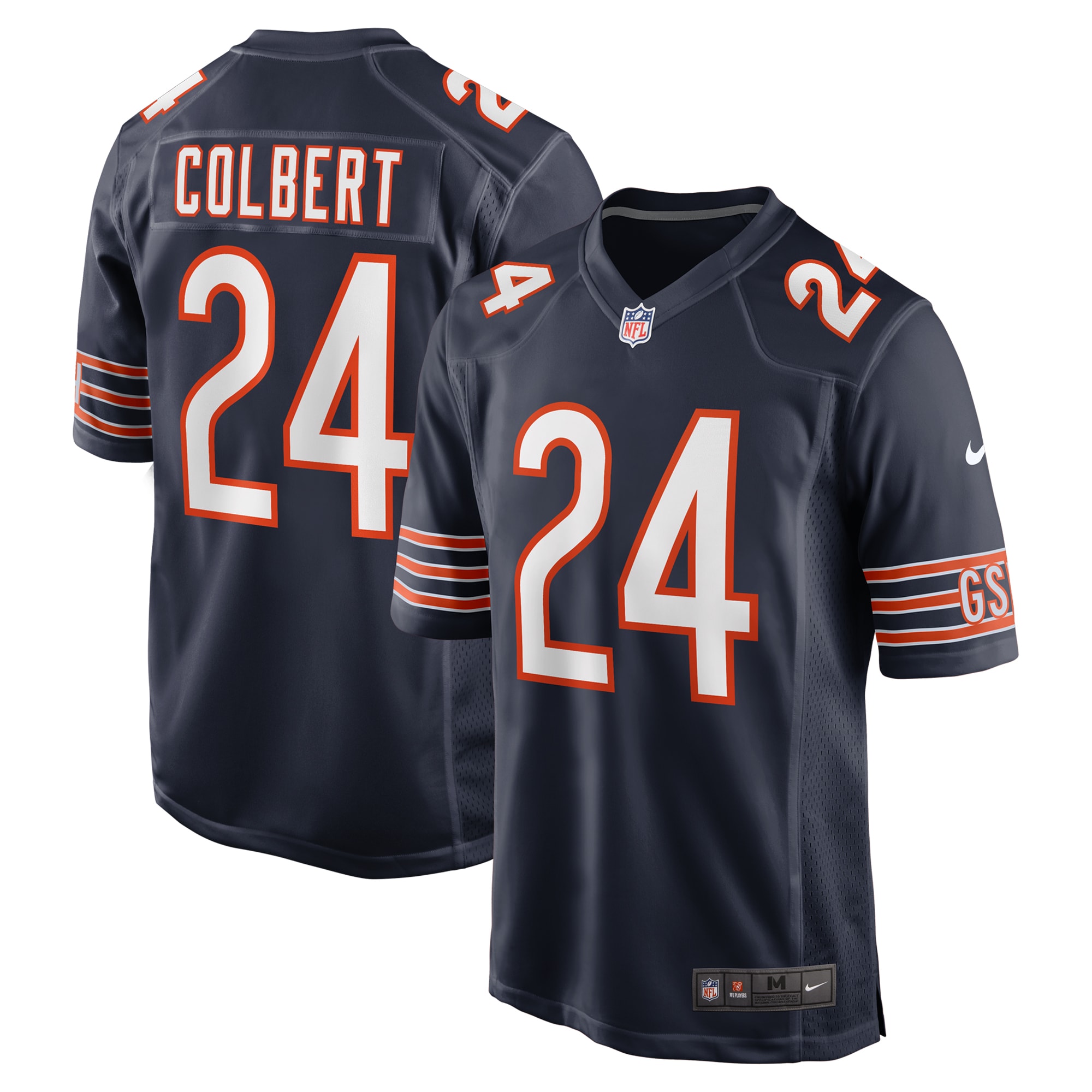 Men's Chicago Bears Adrian Colbert Navy Team Game Jersey Js5275
