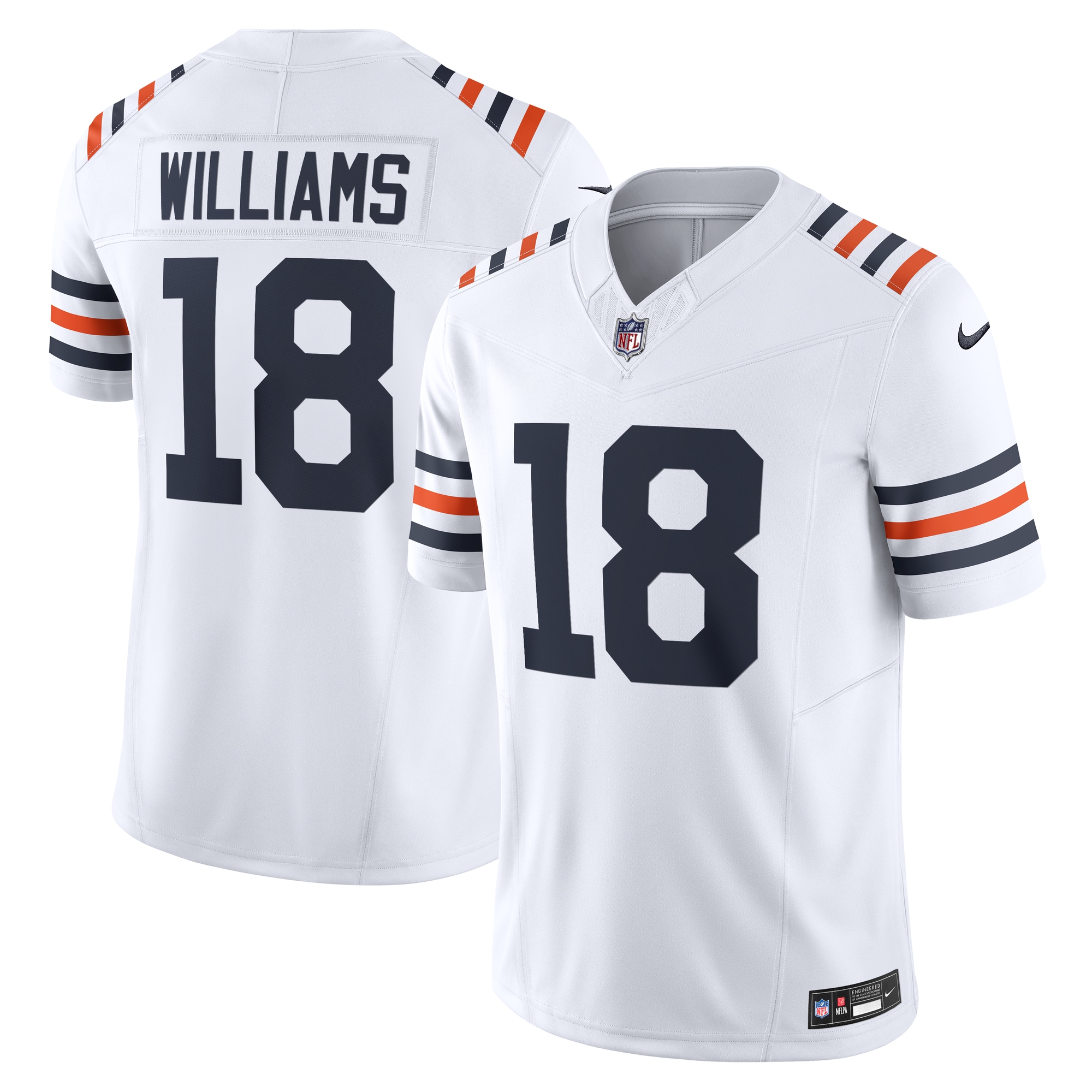 Men's Chicago Bears Caleb Williams White Vapor F.u.s.e. Limited Jersey Js2545