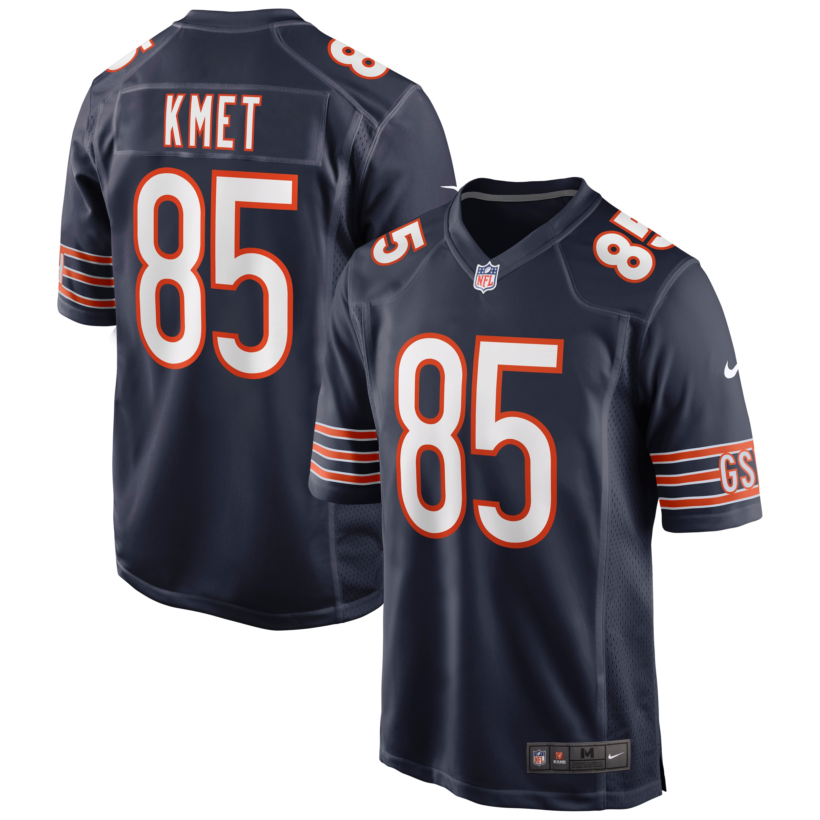 Men's Chicago Bears Cole Kmet Navy Player Game Jersey Js3588