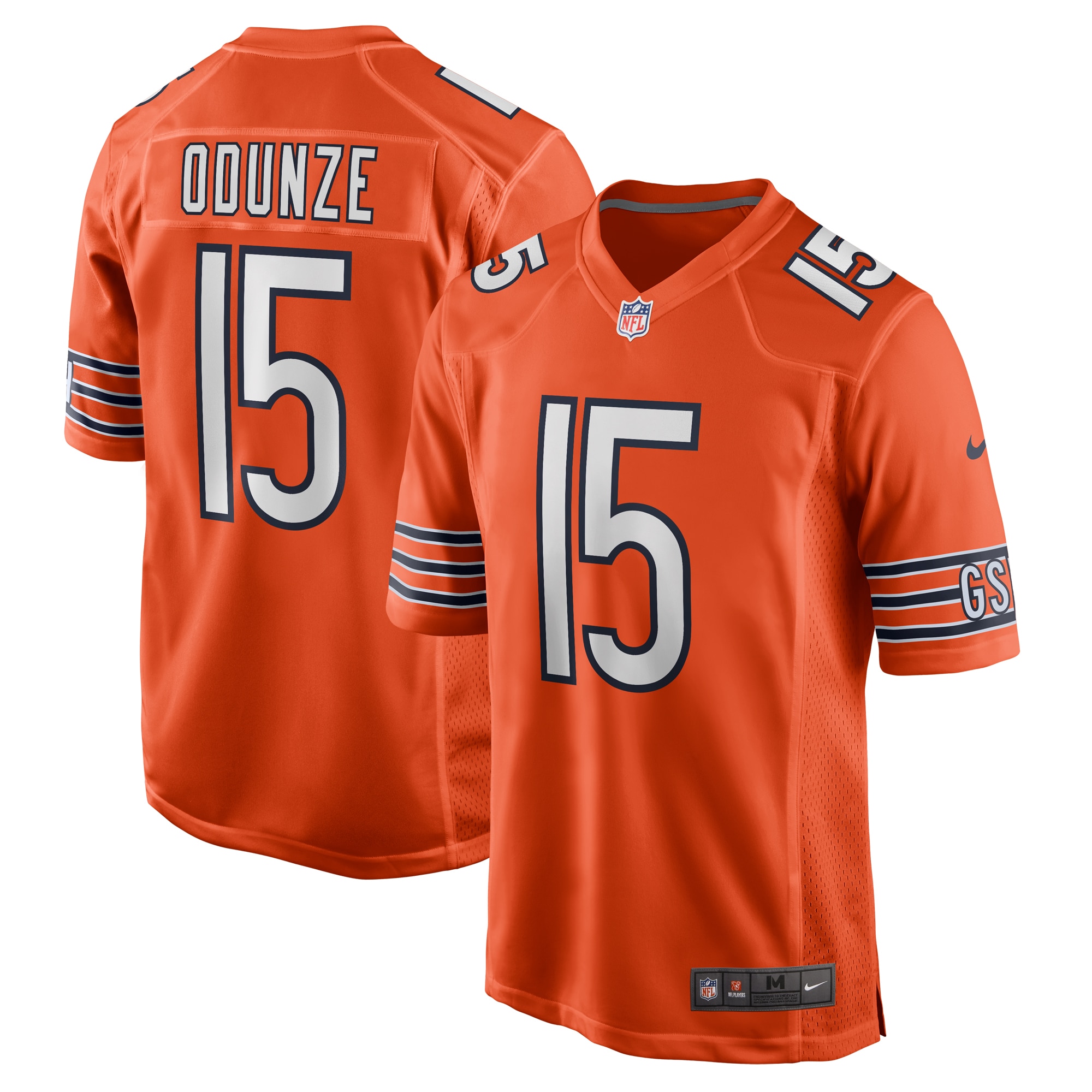 Men's Chicago Bears Rome Odunze Orange Alternate Game Jersey Js4462