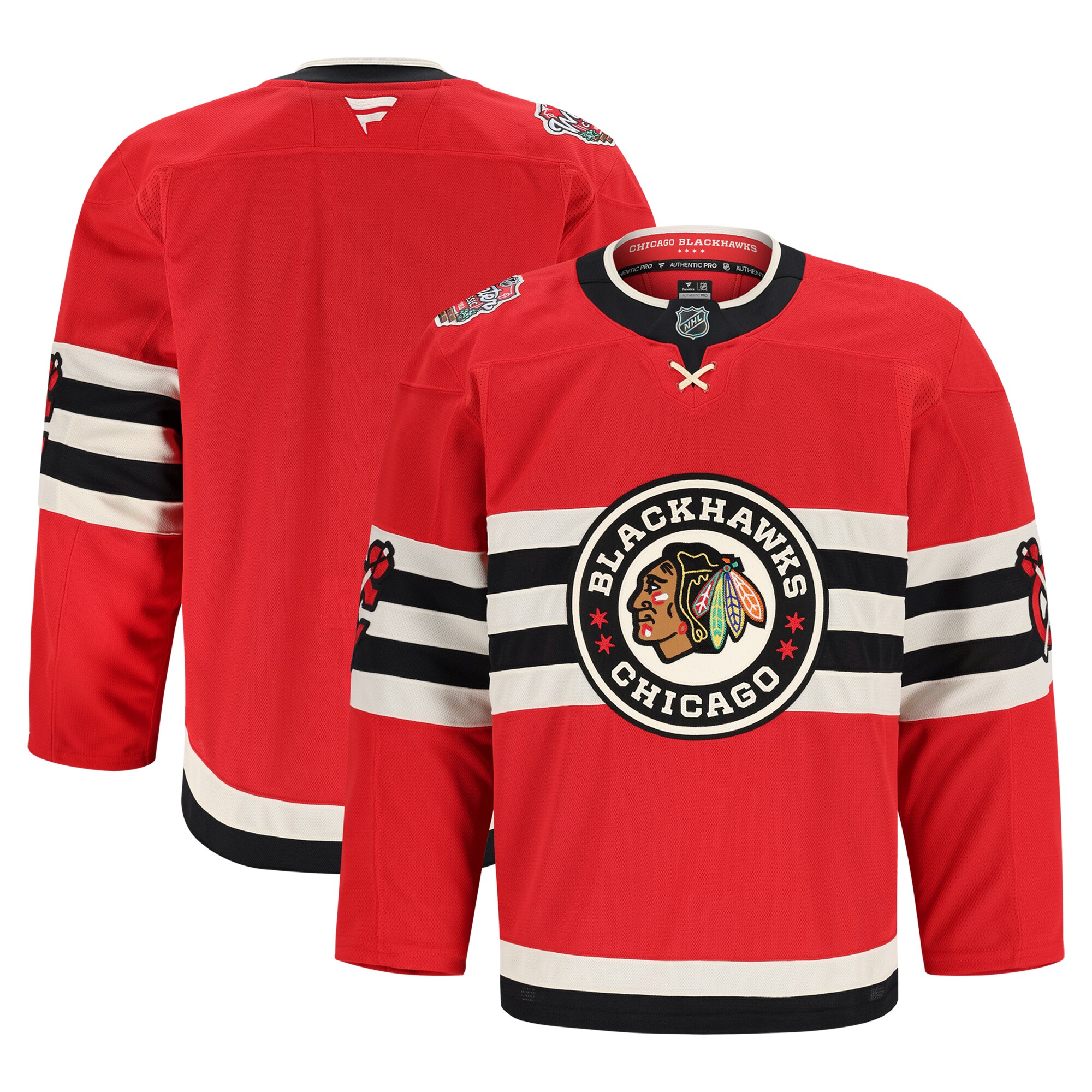 Men's Chicago Blackhawks Red 2025 Nhl Winter Classic Pro Jersey