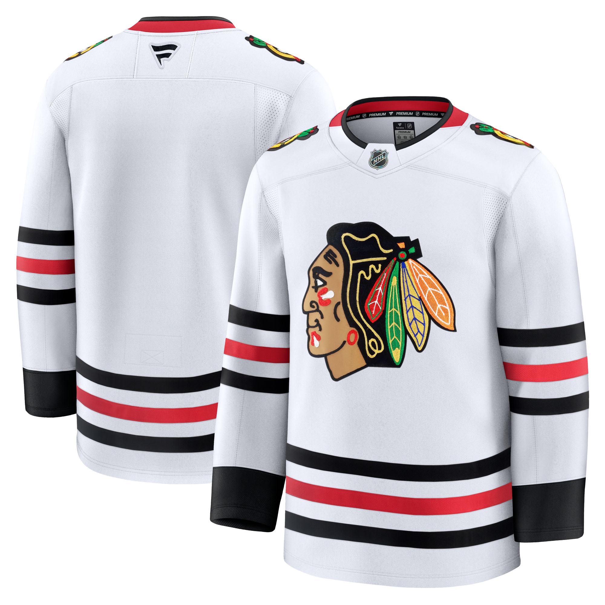 Men's Chicago Blackhawks White Away Premium Jersey