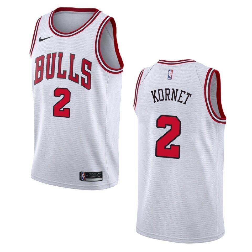 Men's Chicago Bulls 2 Luke Kornet Association Swingman Jersey - White