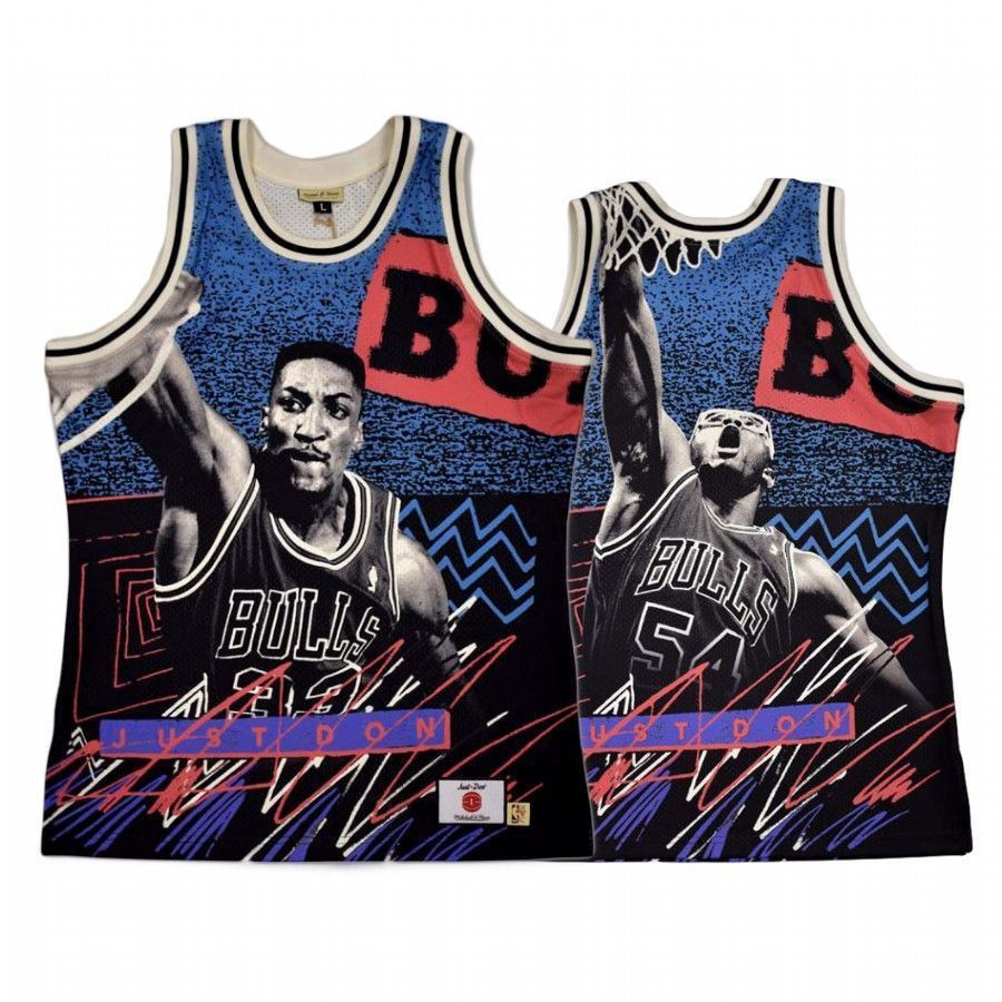 Men's Chicago Bulls Blue Jam Just Don Jersey