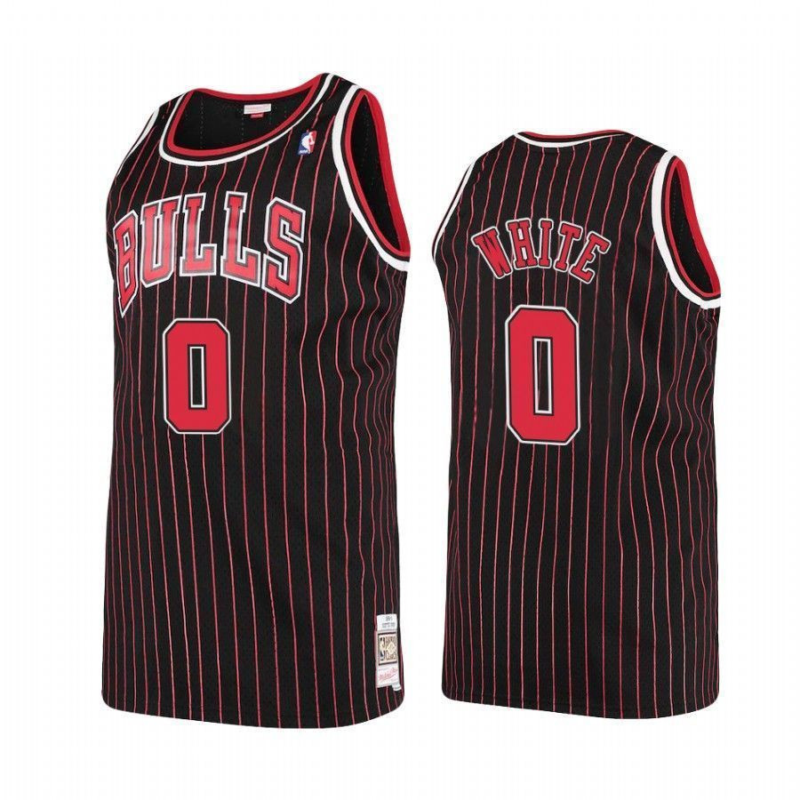 Men's Chicago Bulls Coby White 0 Hardwood Classics Jersey