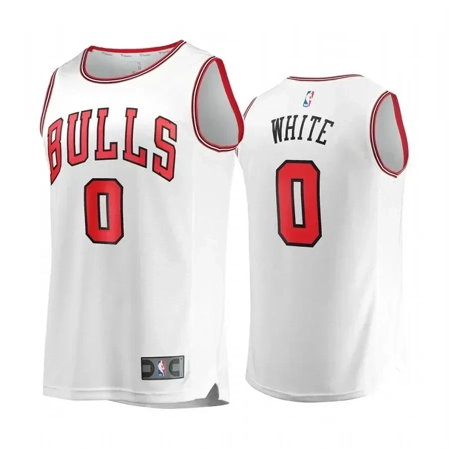 Men's Chicago Bulls Coby White White Association Jersey