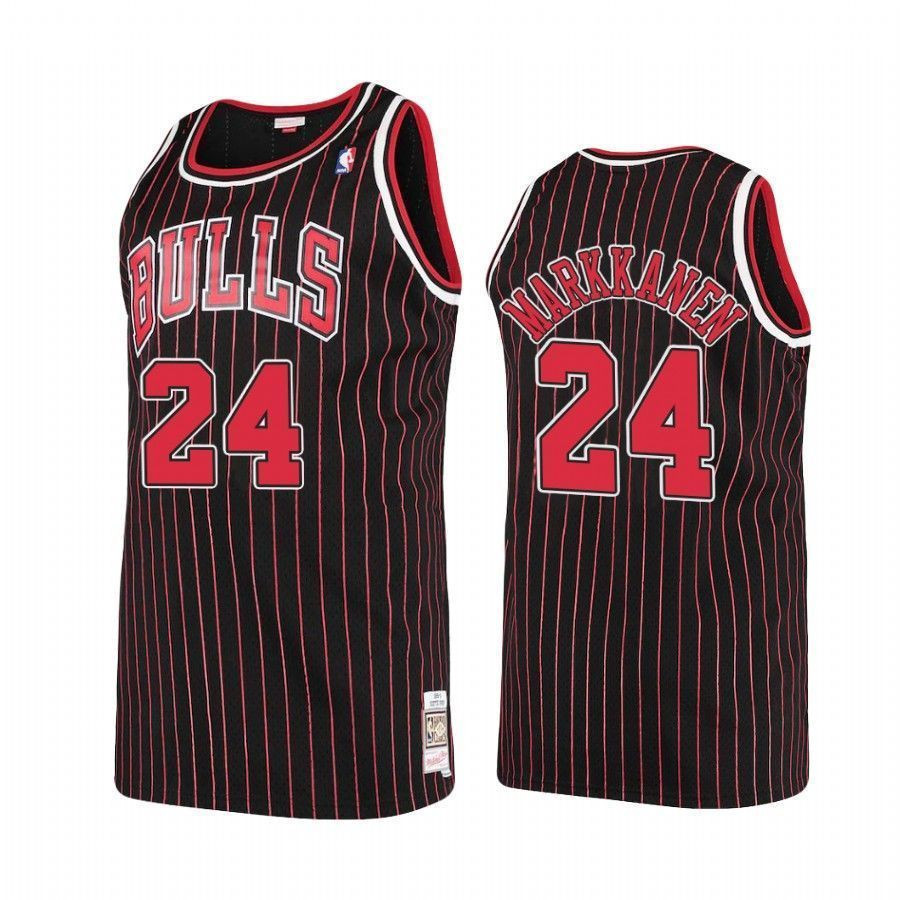 Men's Chicago Bulls Lauri Markkanen 24 Hardwood Classics Jersey