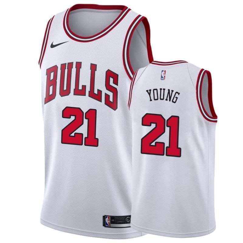 Men's Chicago Bulls Thaddeus Young 21 Association Jersey