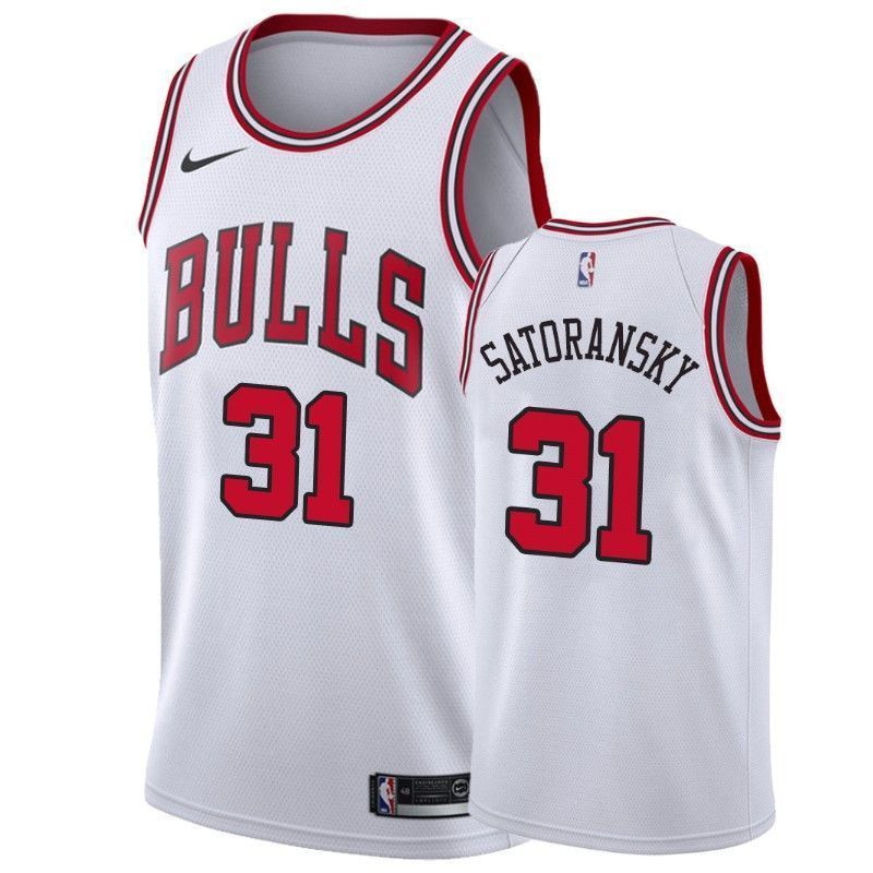 Men's Chicago Bulls Tomas Satoransky 31 Association Jersey