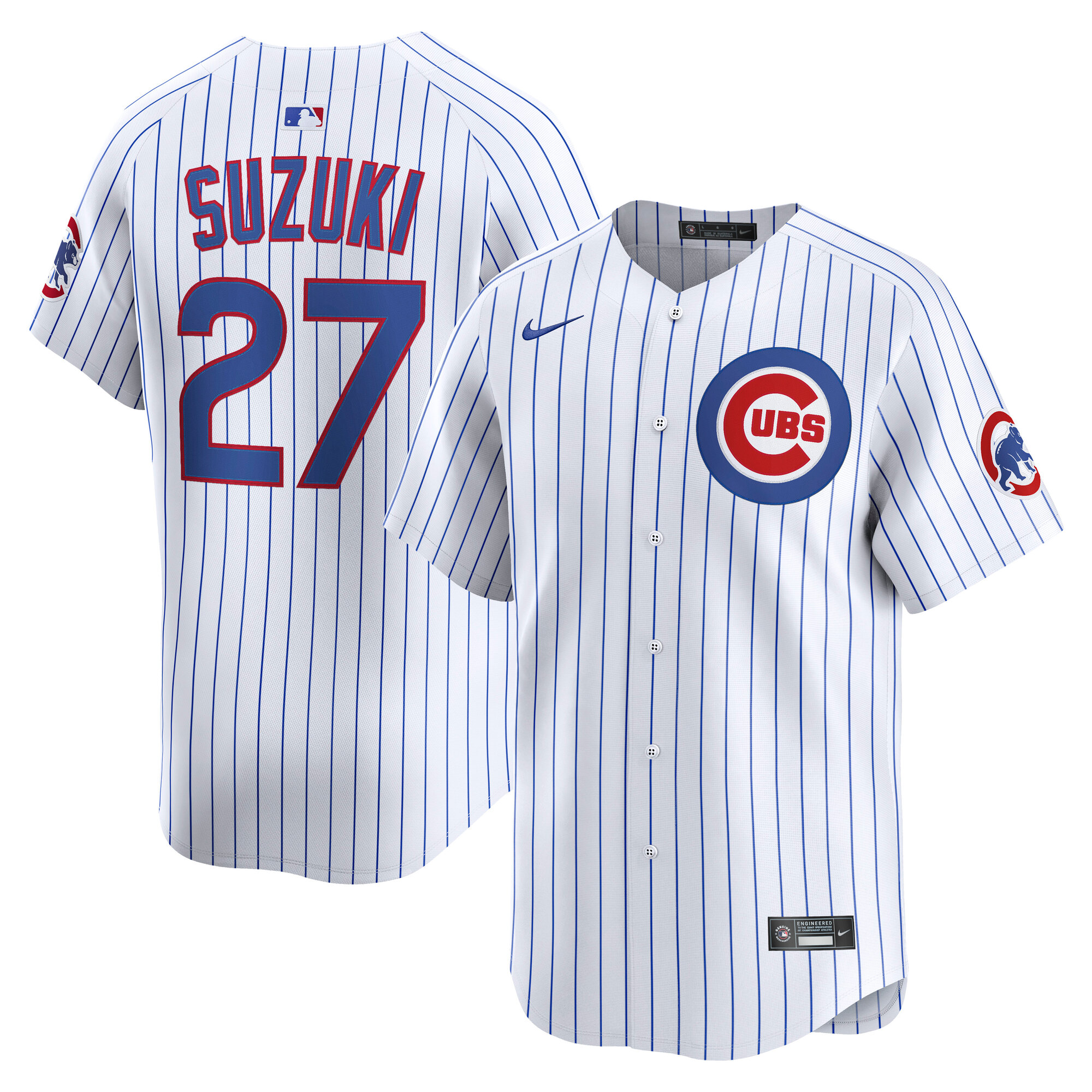 Men's Chicago Cubs Seiya Suzuki White Home Limited Player Jersey