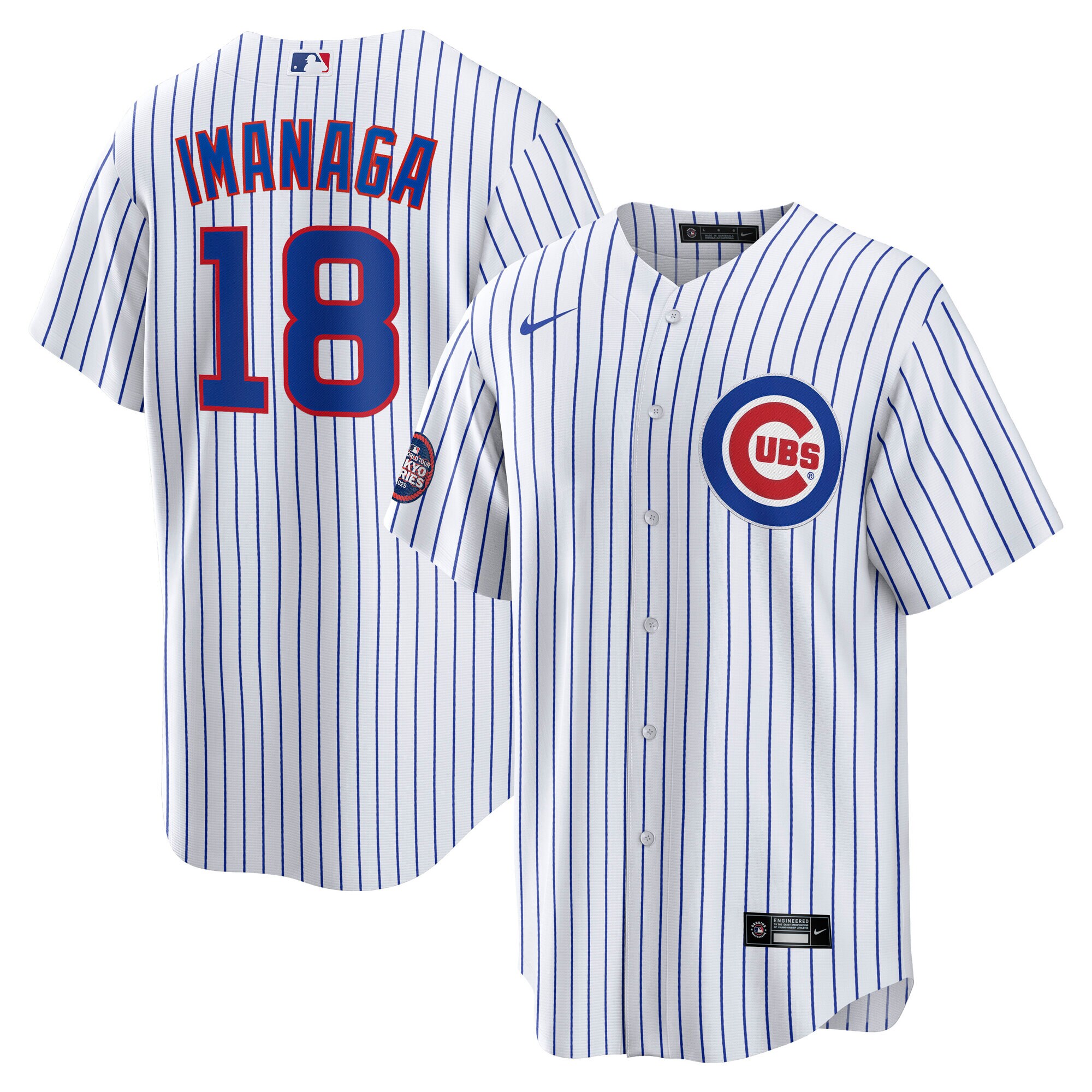 Men's Chicago Cubs Sh?ta Imanaga White 2025 Mlb World Tour: Tokyo Series Home Player Jersey