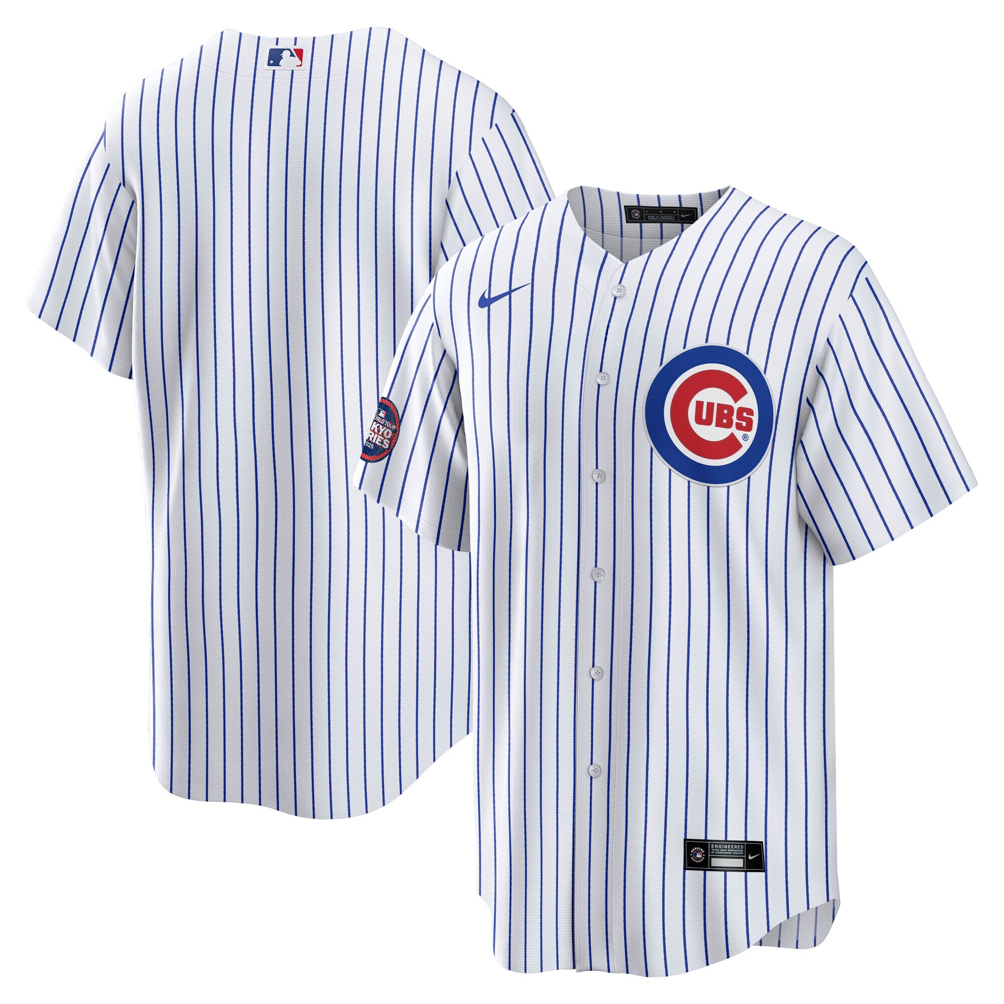 Men's Chicago Cubs White 2025 Mlb World Tour: Tokyo Series Home Jersey