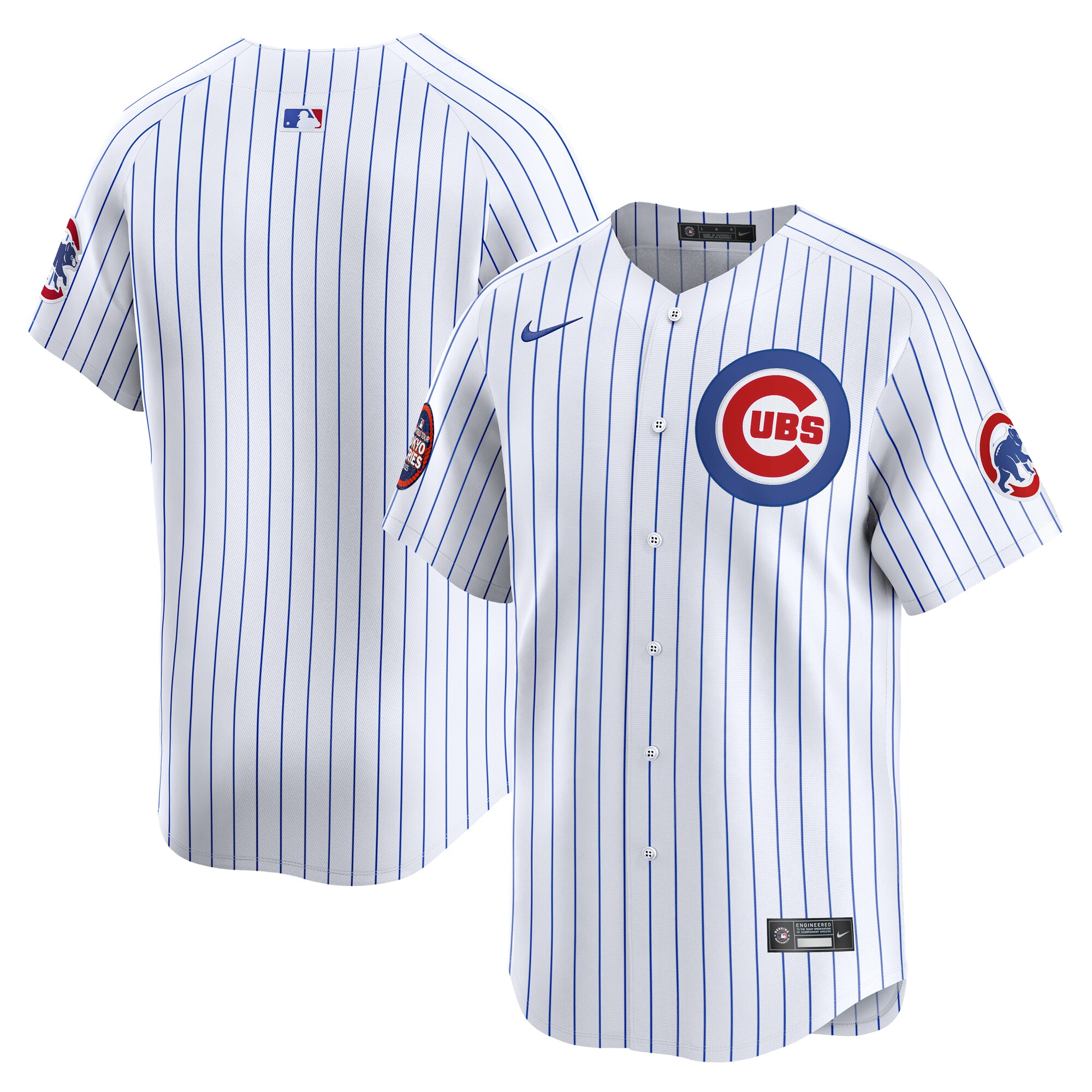 Men's Chicago Cubs White 2025 Mlb World Tour: Tokyo Series Home Limited Jersey