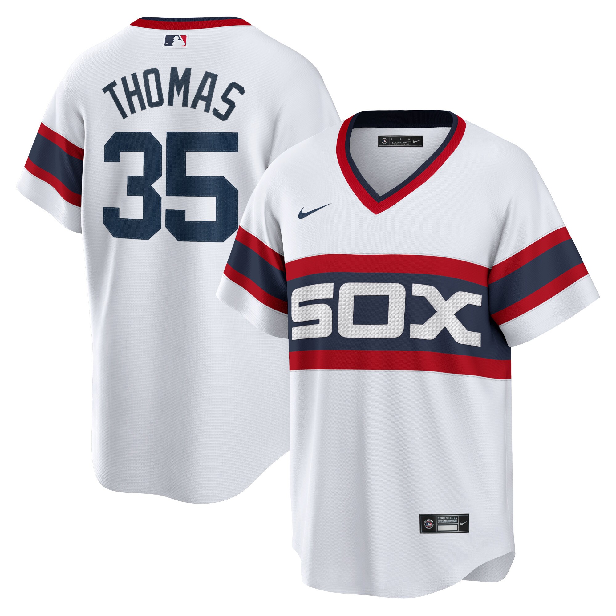 Men's Chicago White Sox Frank Thomas White Home Cooperstown Collection Player Jersey