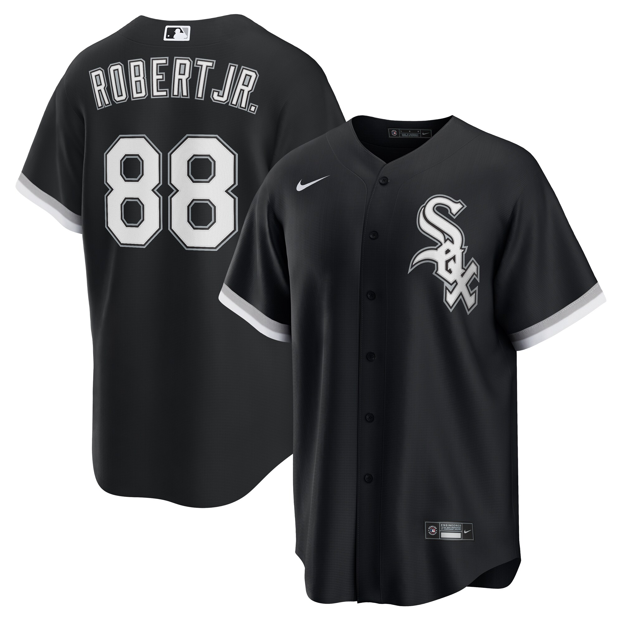 Men's Chicago White Sox Luis Robert Jr. Black Alternate Player Jersey