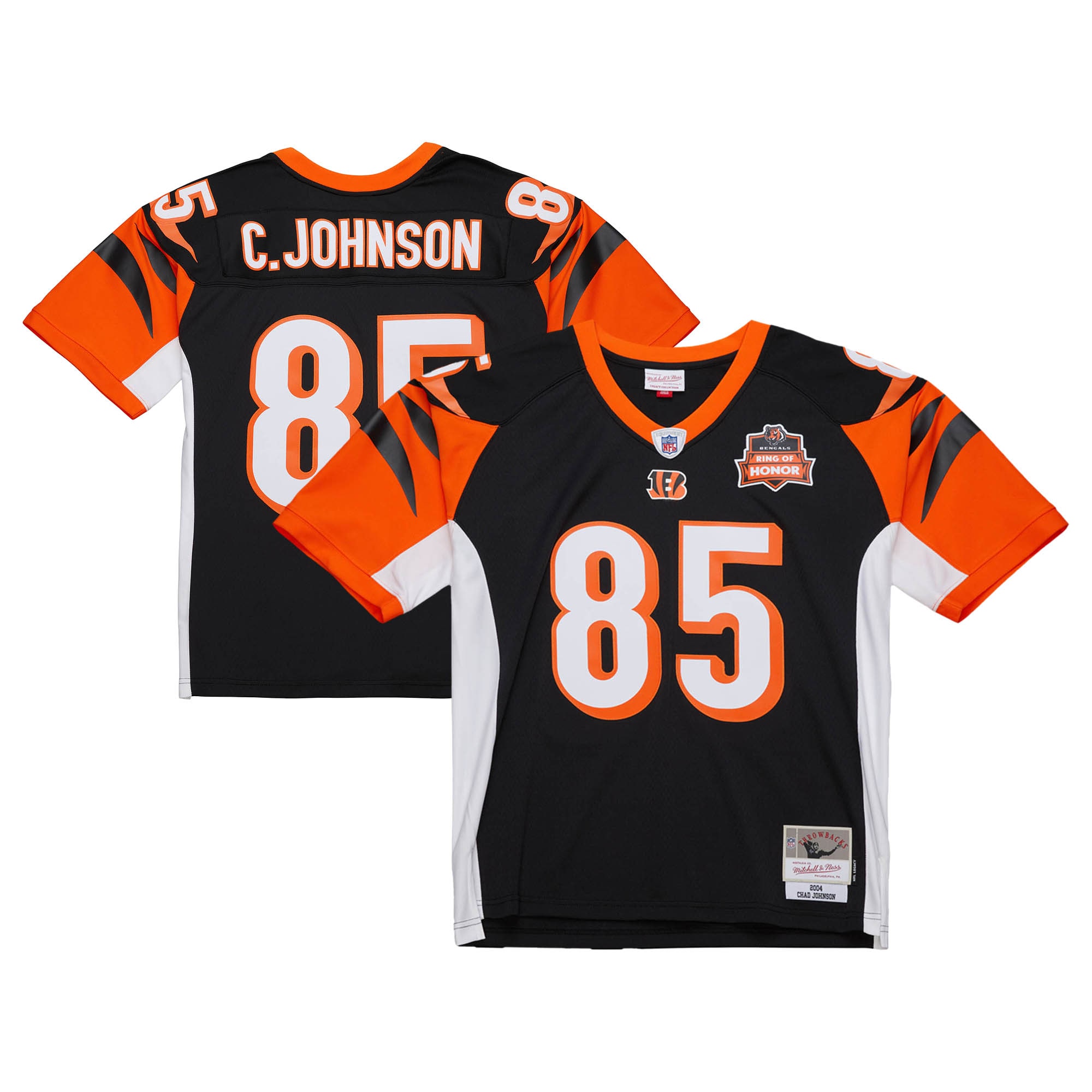 Men's Cincinnati Bengals Chad Johnson Mitchell & Ness Black 2004 Legacy Jersey Js2570
