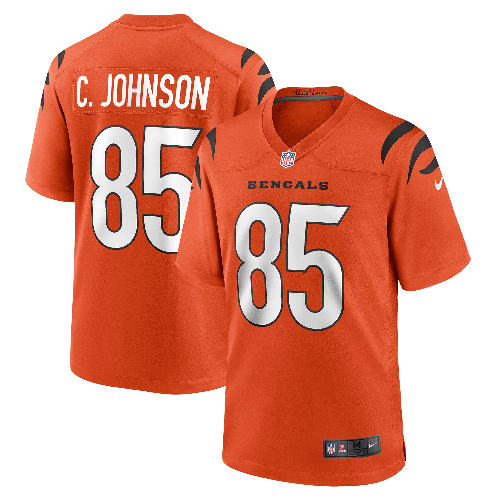 Men's Cincinnati Bengals Chad Johnson Orange Retired Player Alternate Game Jersey Js4636