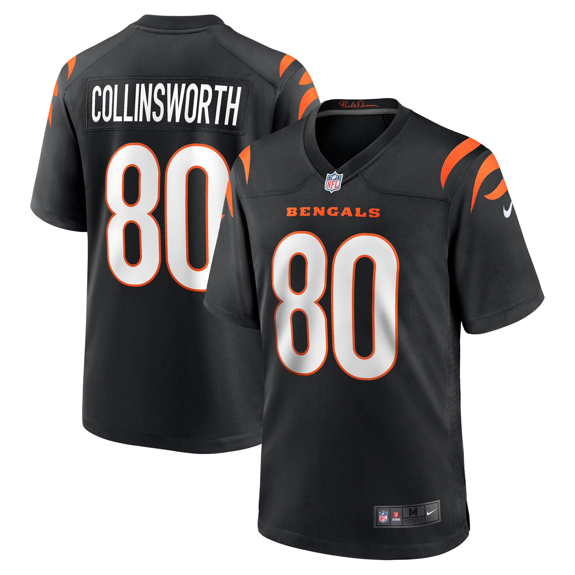 Men's Cincinnati Bengals Cris Collinsworth Black Team Retired Player Game Jersey Js6851