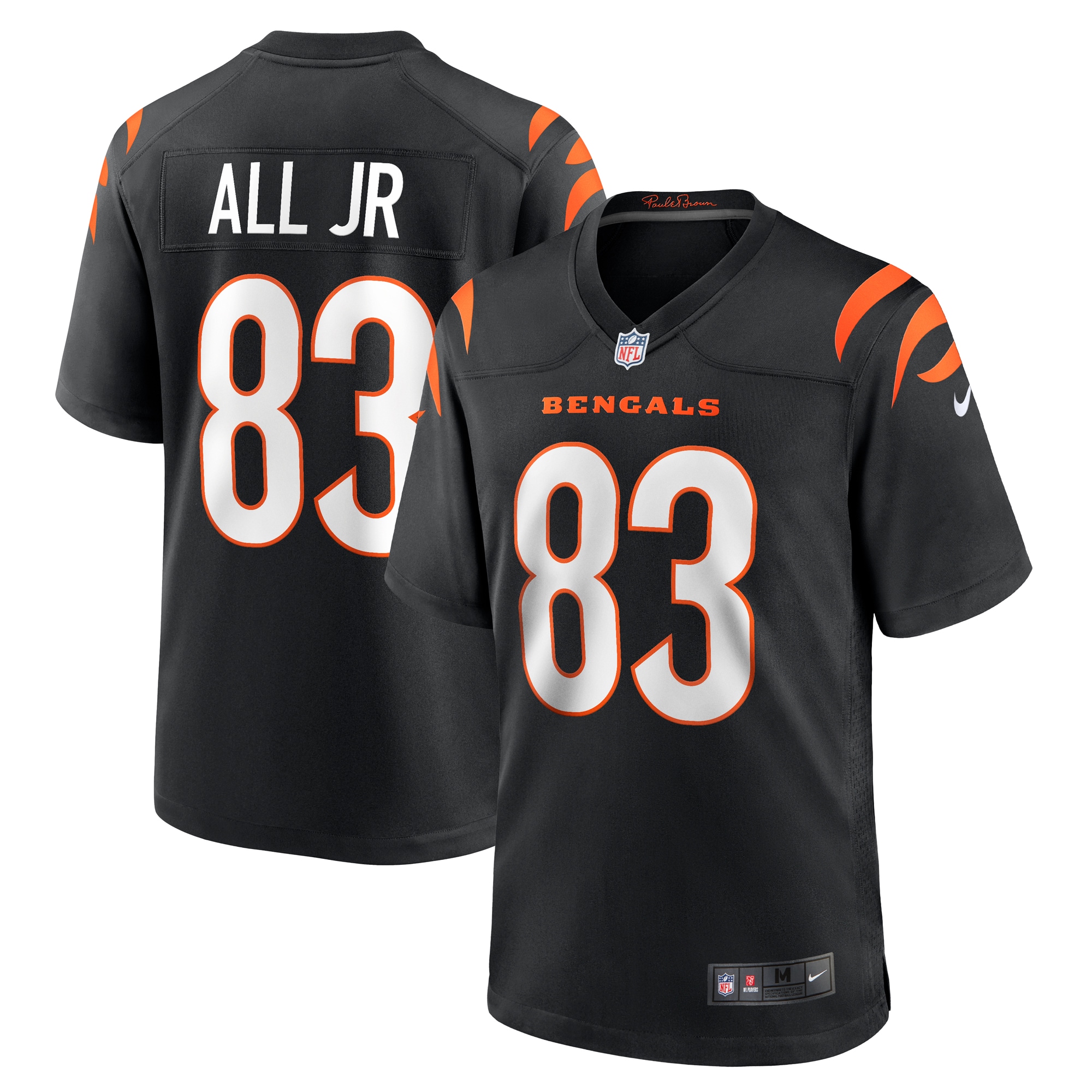 Men's Cincinnati Bengals Erick All Jr. Black Team Game Jersey Js6365