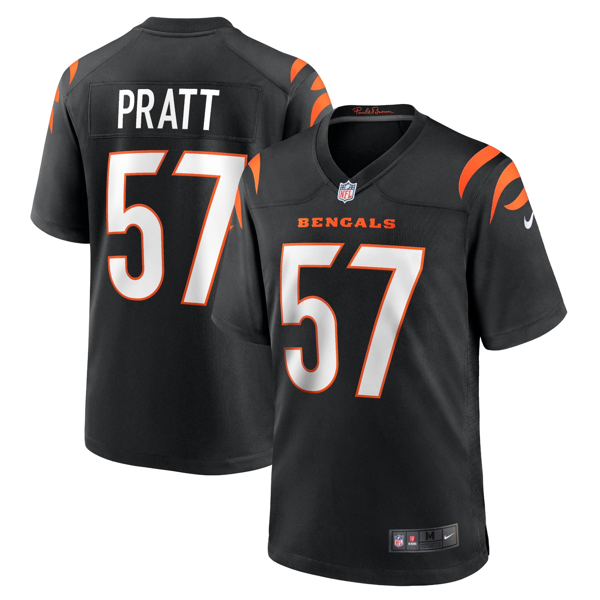 Men's Cincinnati Bengals Germaine Pratt Black Game Jersey Js2390