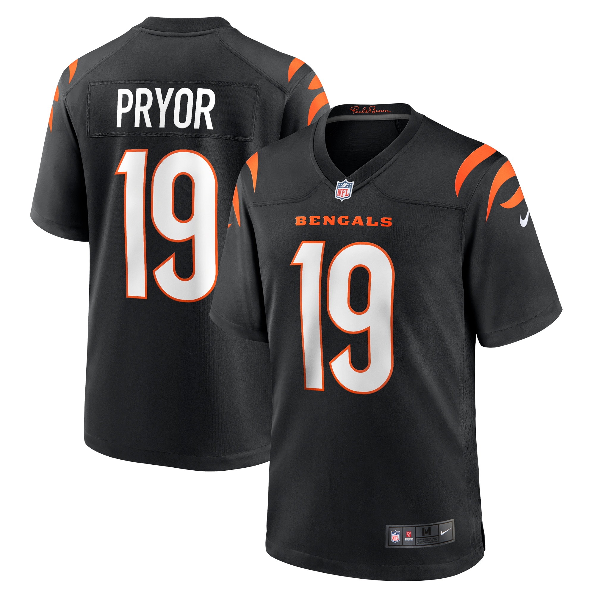 Men's Cincinnati Bengals Kendric Pryor Black Game Jersey Js7619