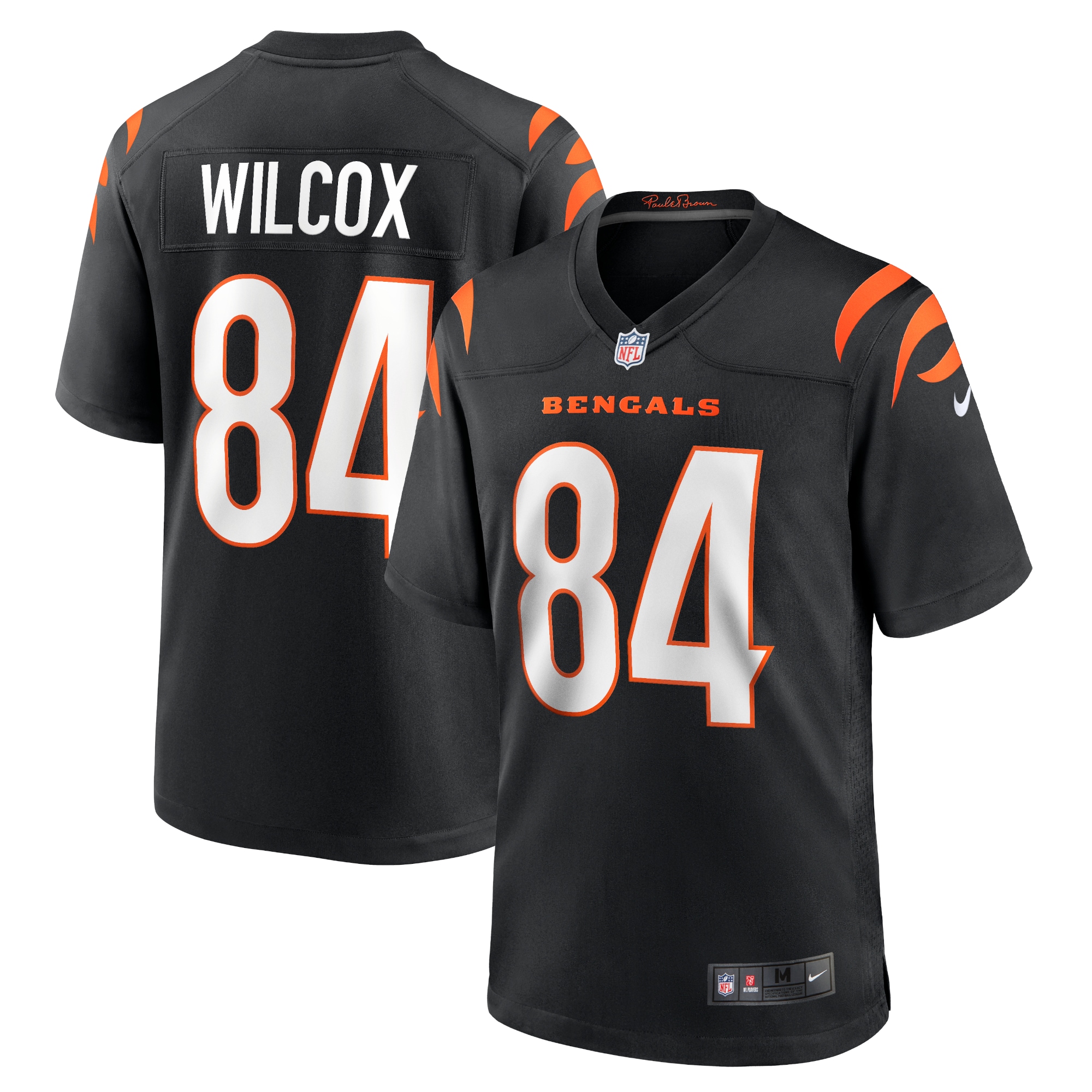 Men's Cincinnati Bengals Mitchell Wilcox Black Player Game Jersey Js6725