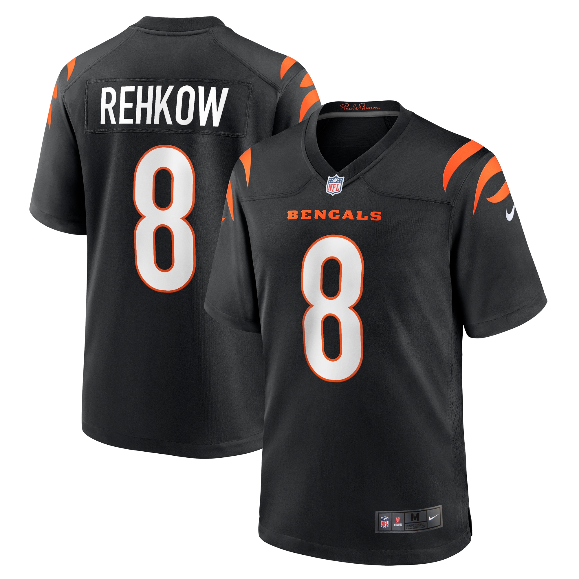 Men's Cincinnati Bengals Ryan Rehkow Black Game Jersey Js7178