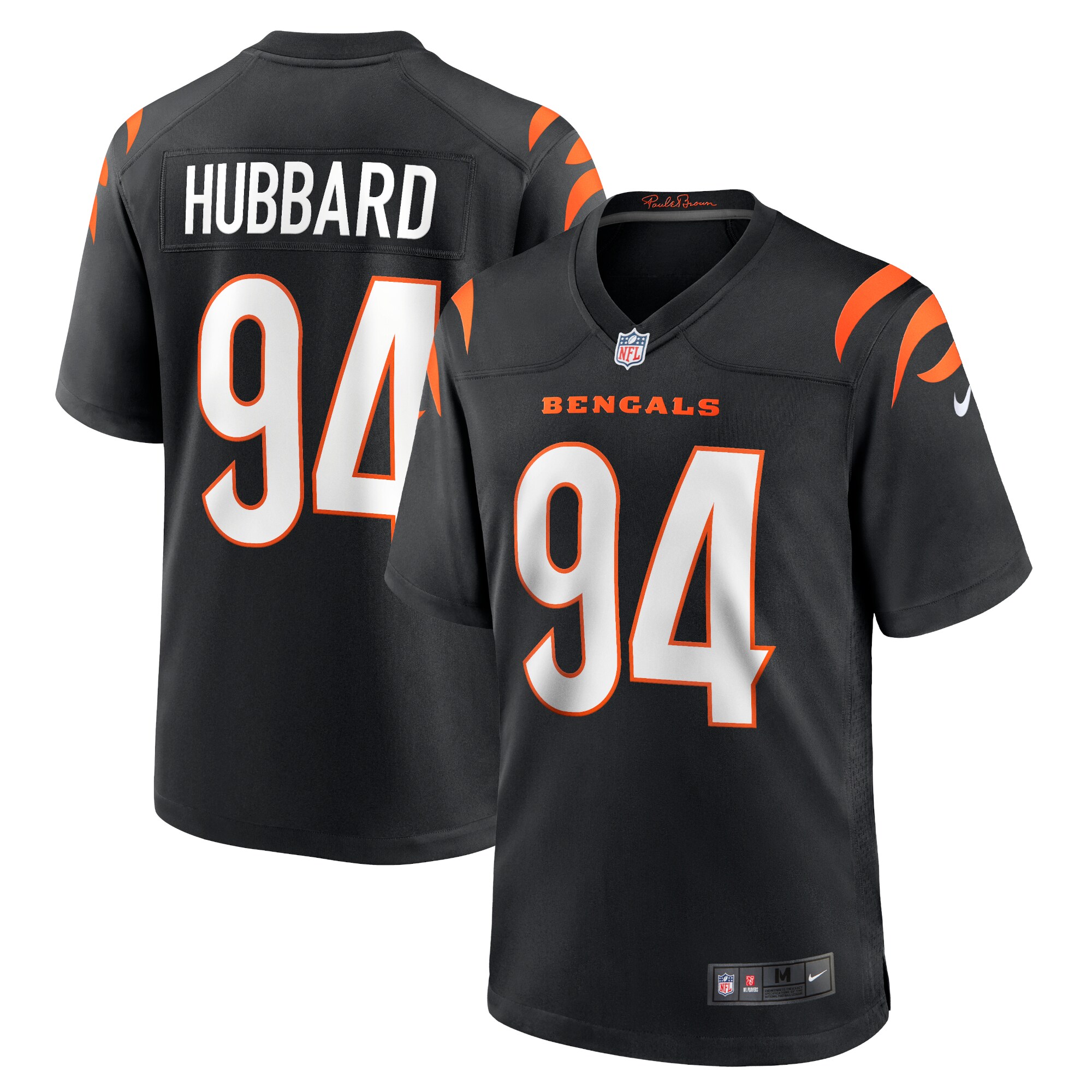 Men's Cincinnati Bengals Sam Hubbard Black Player Game Jersey Js8852